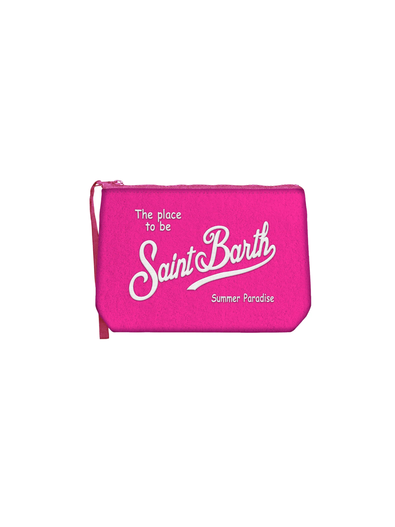 Pochette "Aline Sponge Terry 77 emb" Saint Barth fucsia