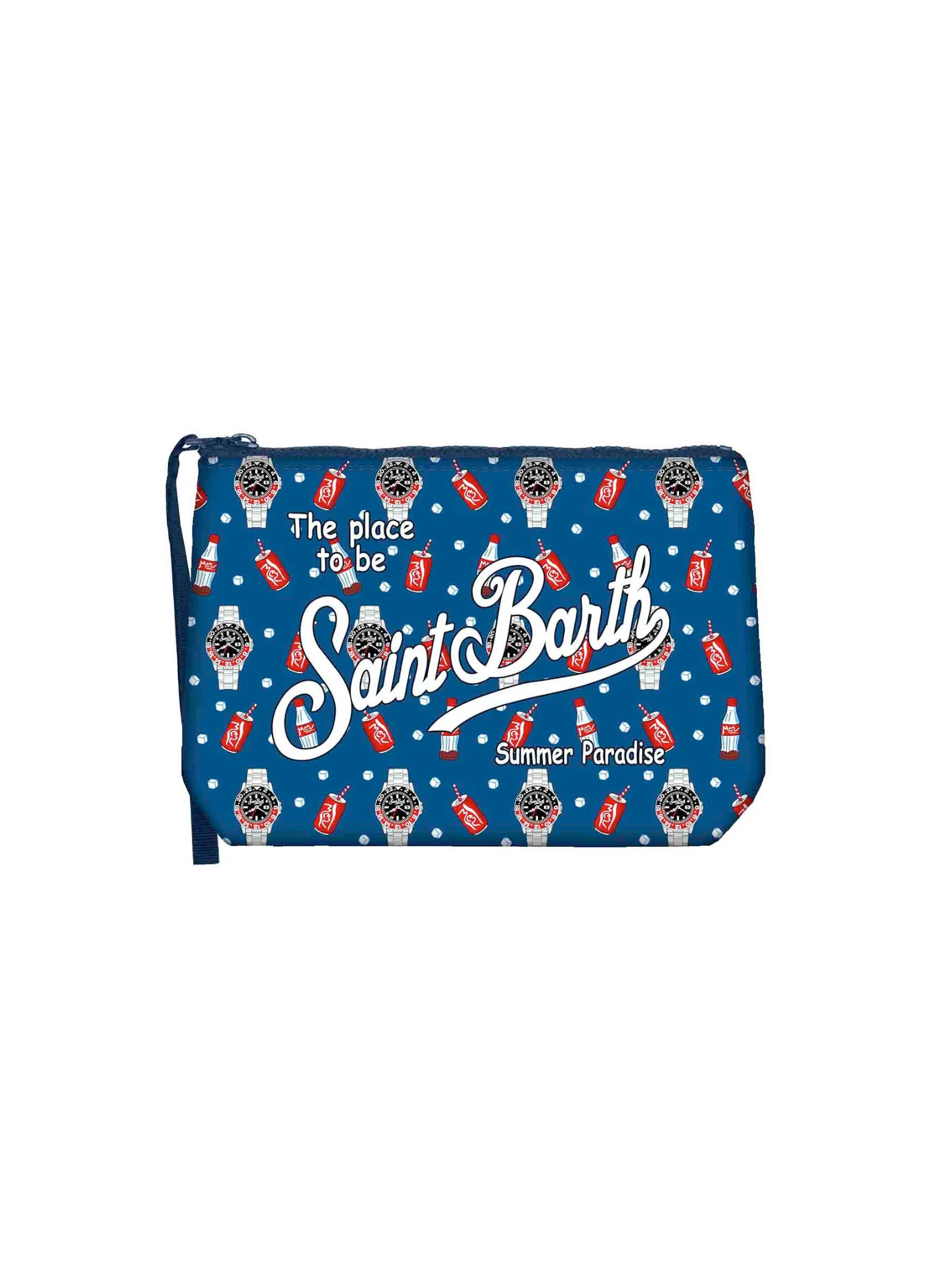 Pochette "Aline Watch Red Cola 61" Saint Barth blu