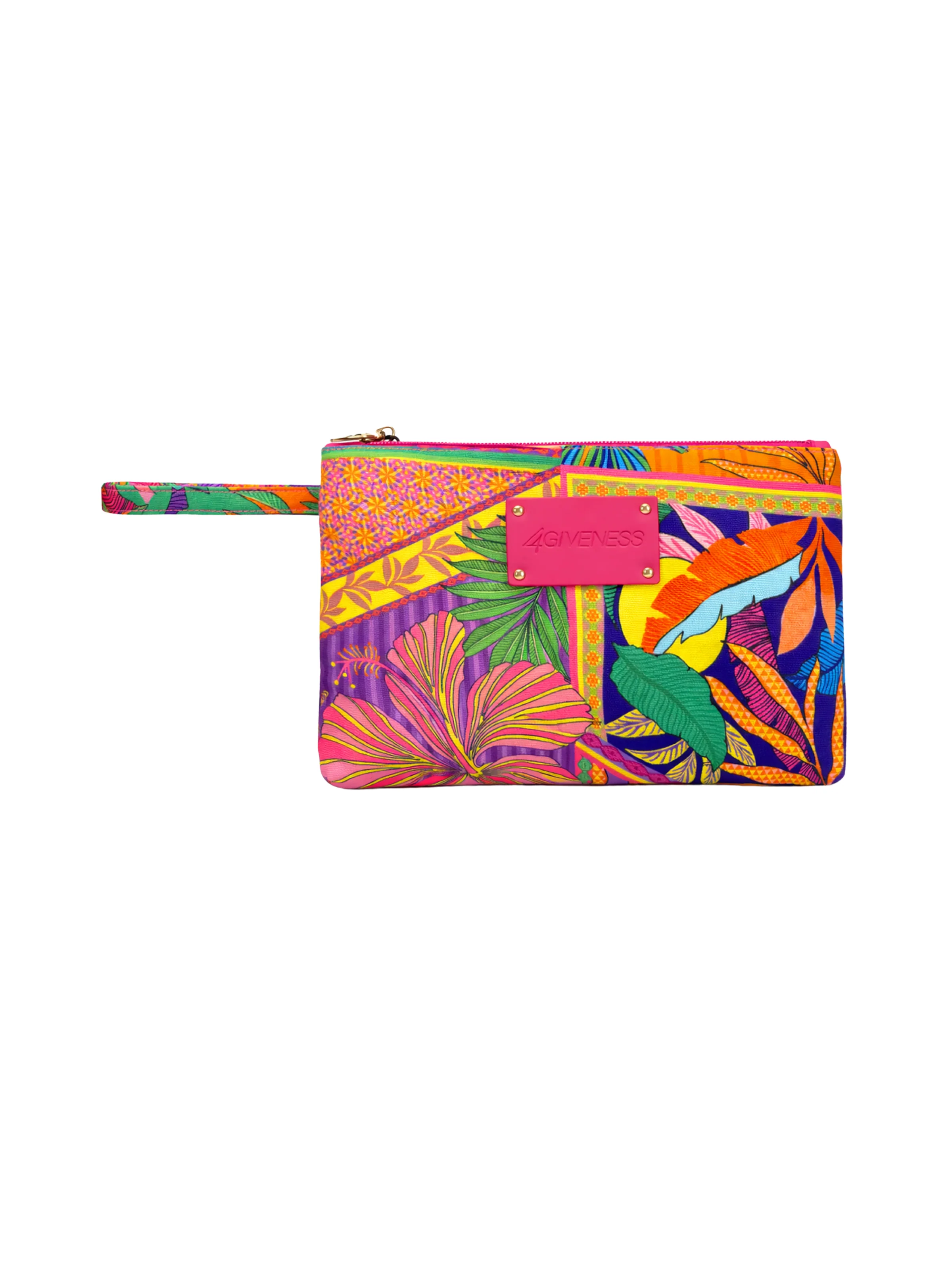 Pochette "Capri" 4Giveness arancione fantasia foulard