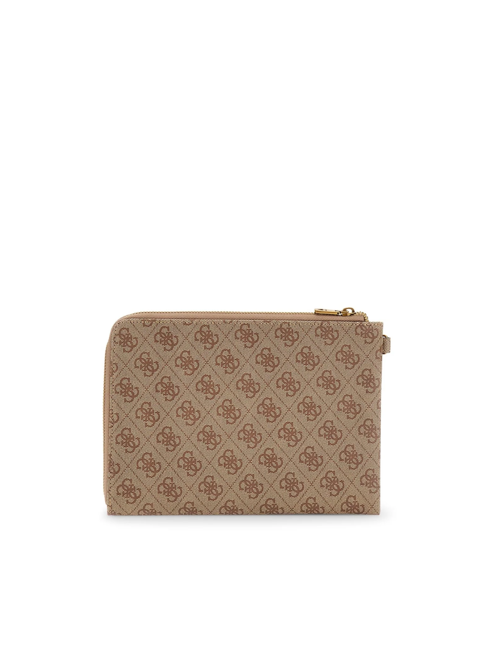 Pochette con polsino Guess marrone fantasia logo 4G - Image 2