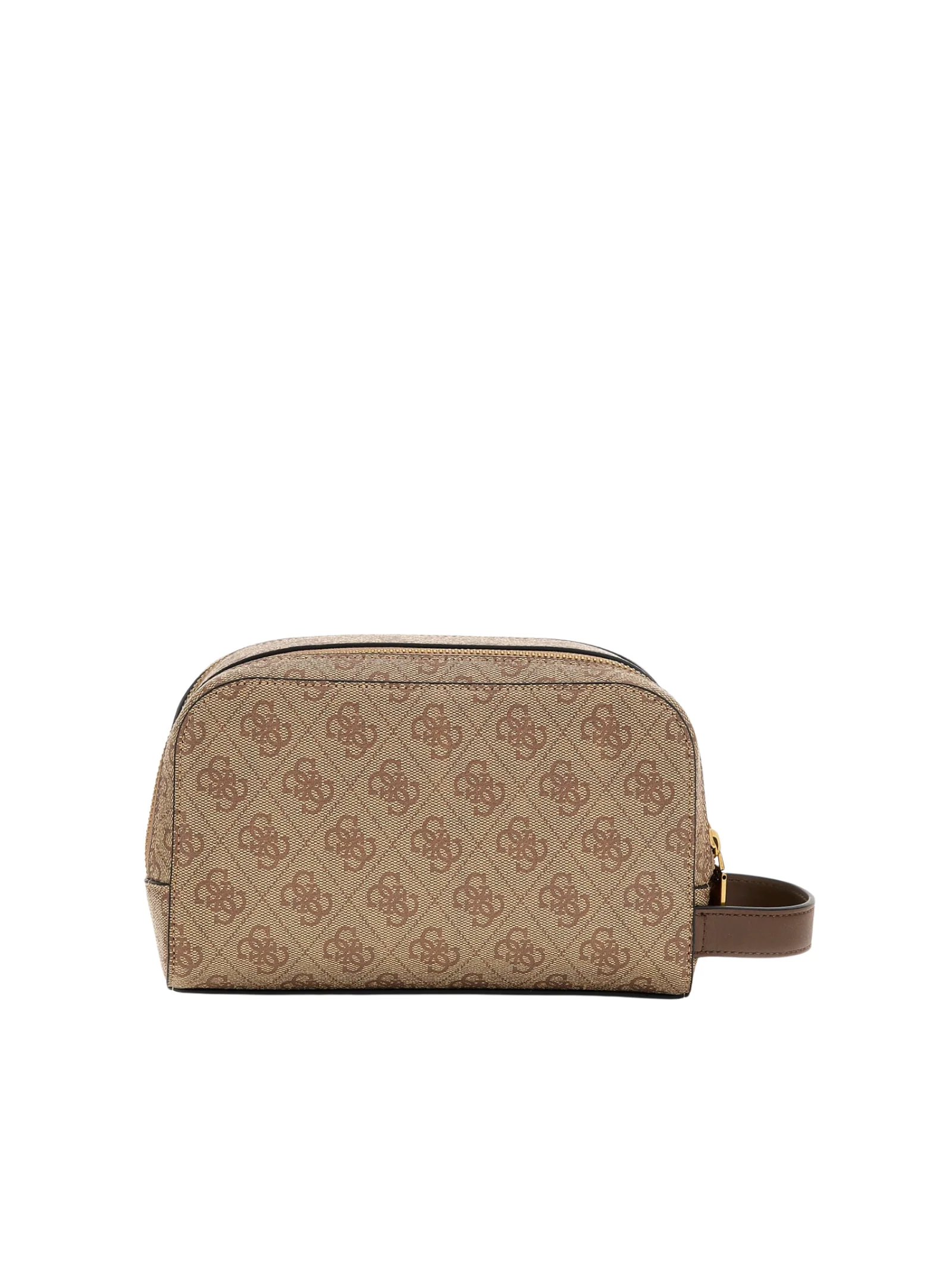 Pochette con taschino frontale Guess marrone fantasia logo 4G - Image 2