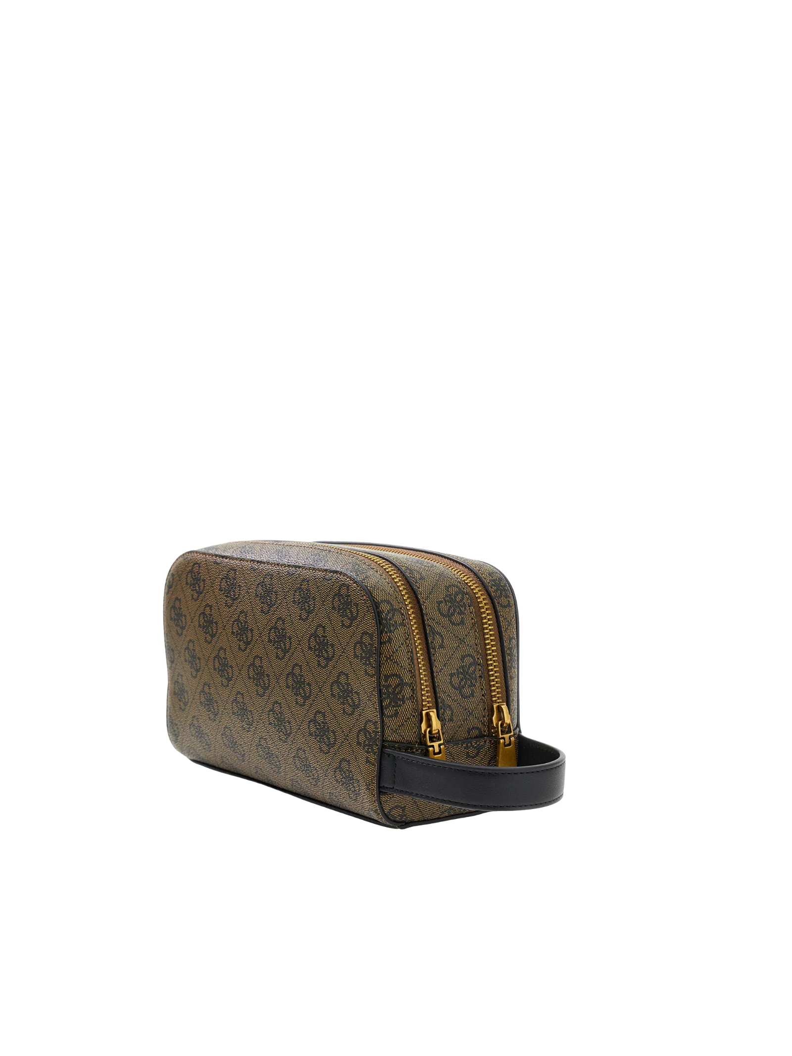 Pochette con taschino frontale Guess marrone scuro fantasia logo 4G - Image 2