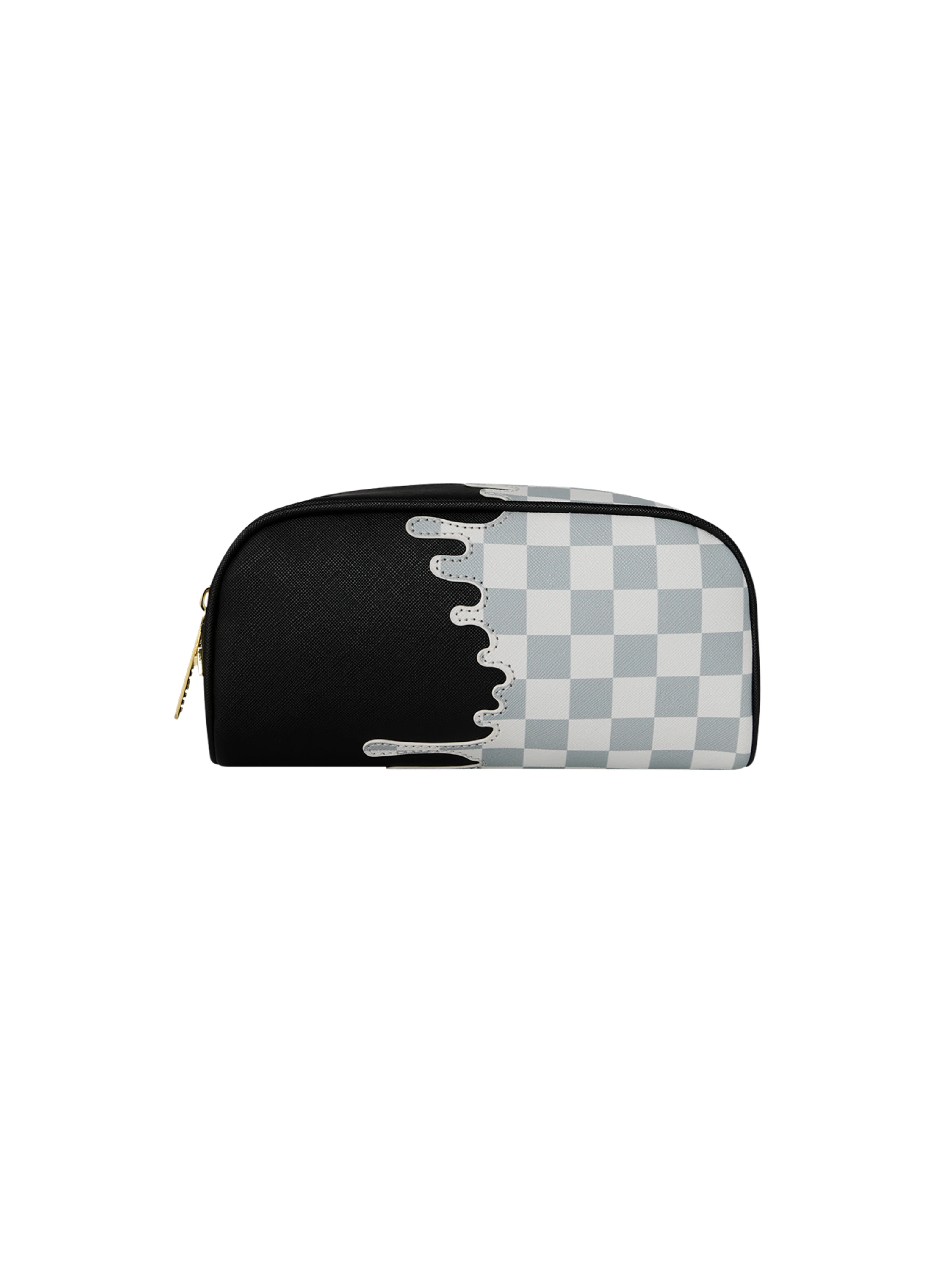 Pochette "Cream Check Side Drip" Sprayground nero - Image 2
