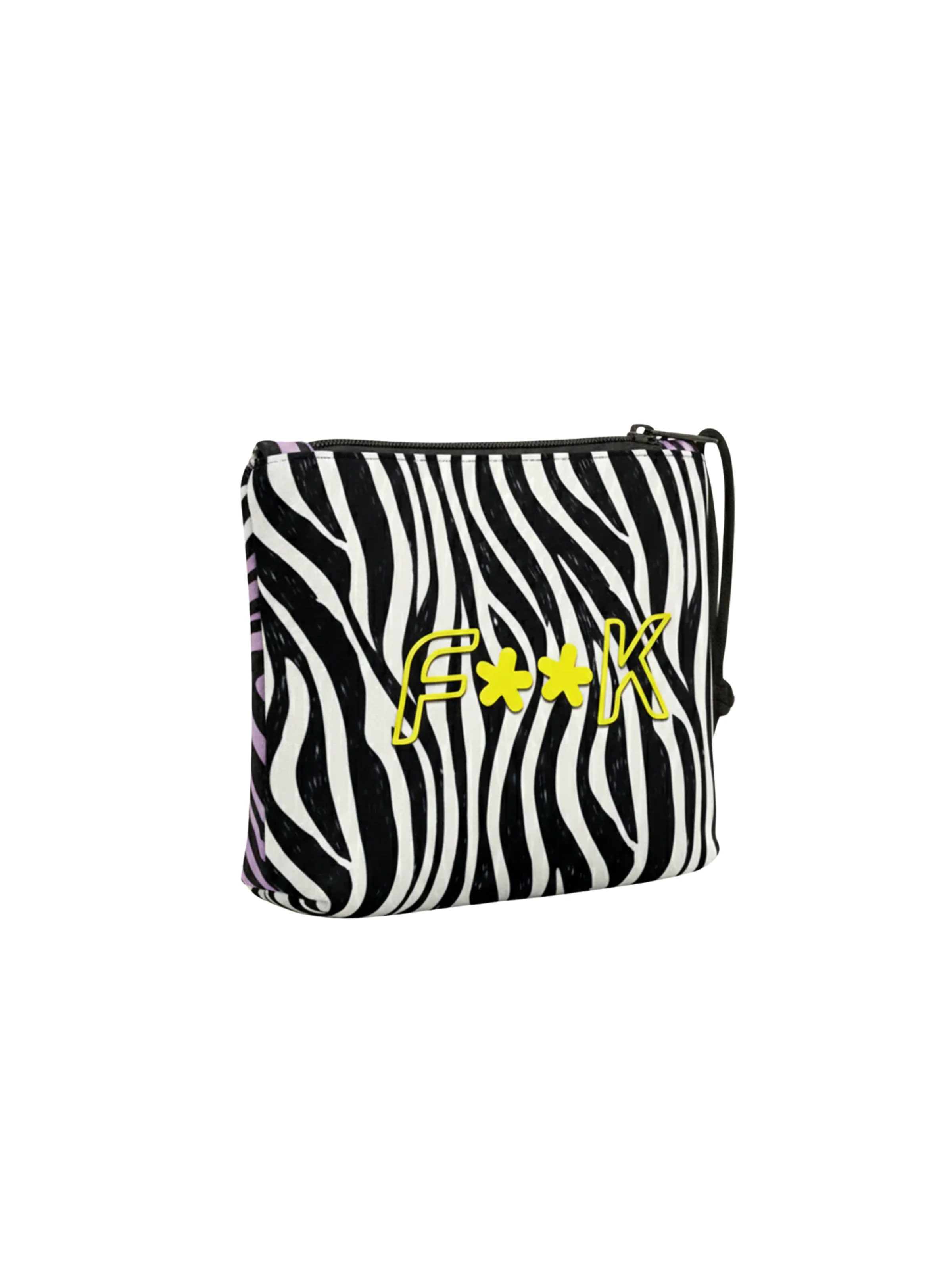 Pochette Fk bianco e nero con fantasia animalier - Image 2