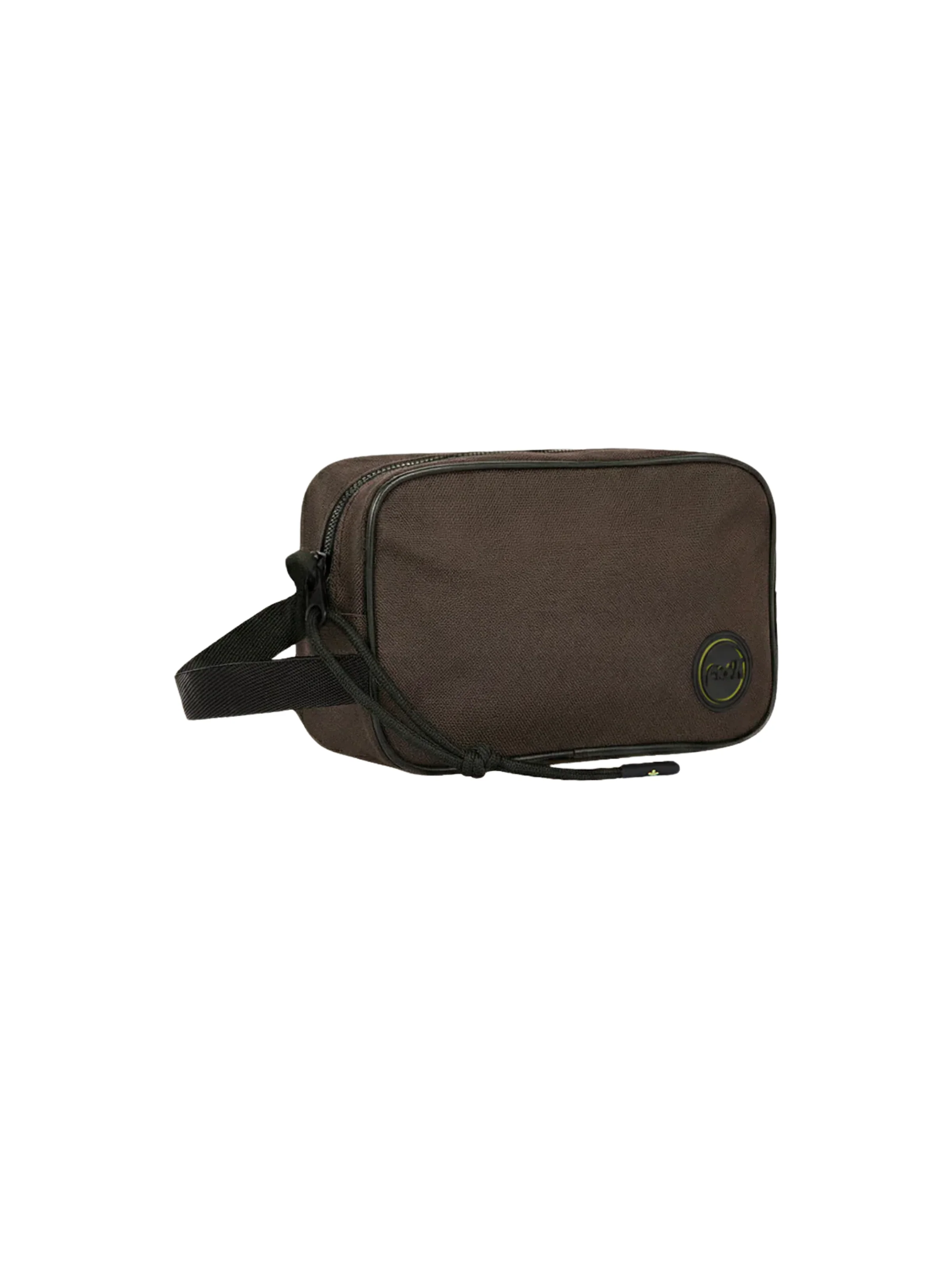 Pochette Fk marrone con patch logo - Image 2