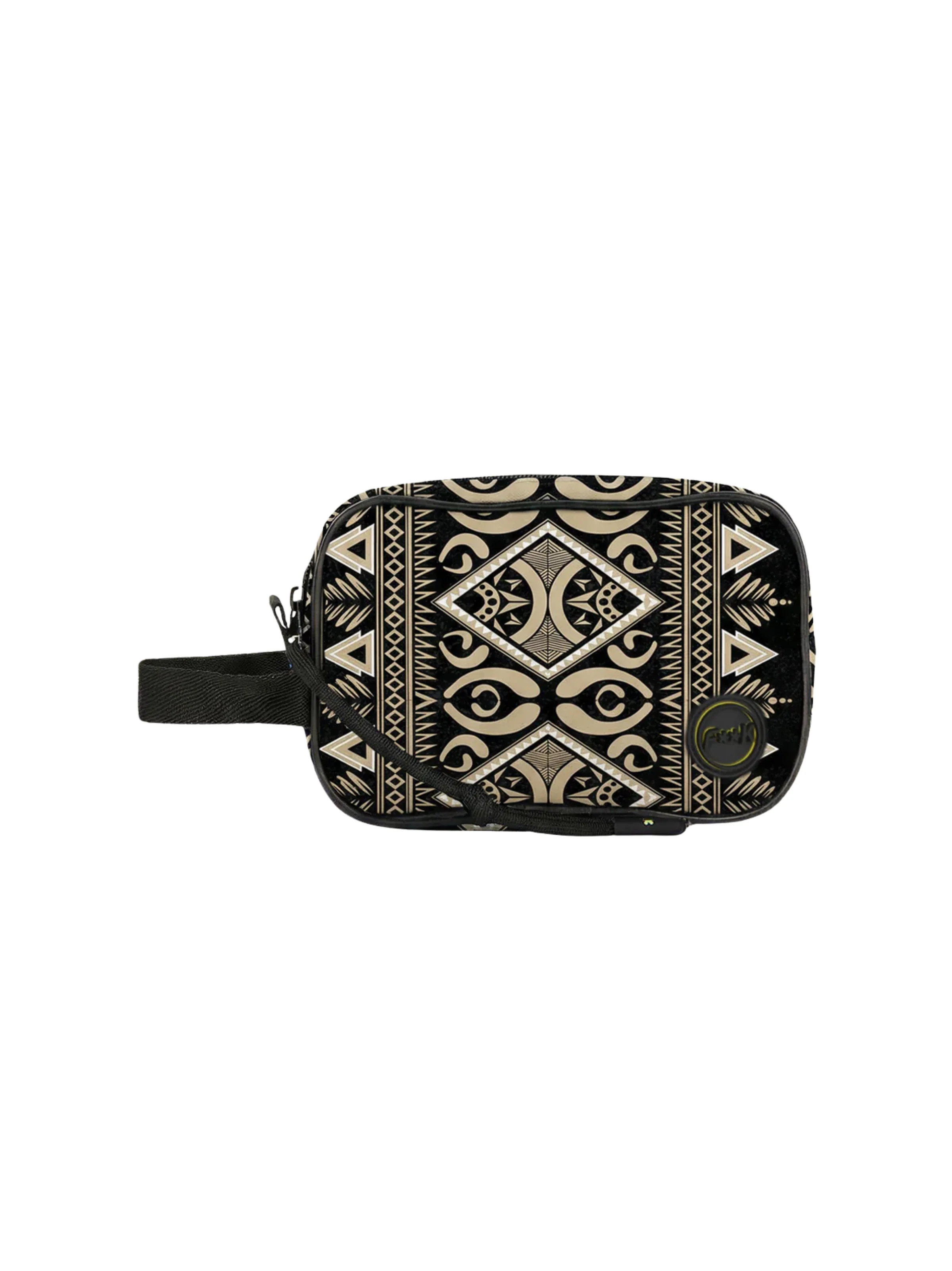 Pochette Fk nero con fantasia etnica