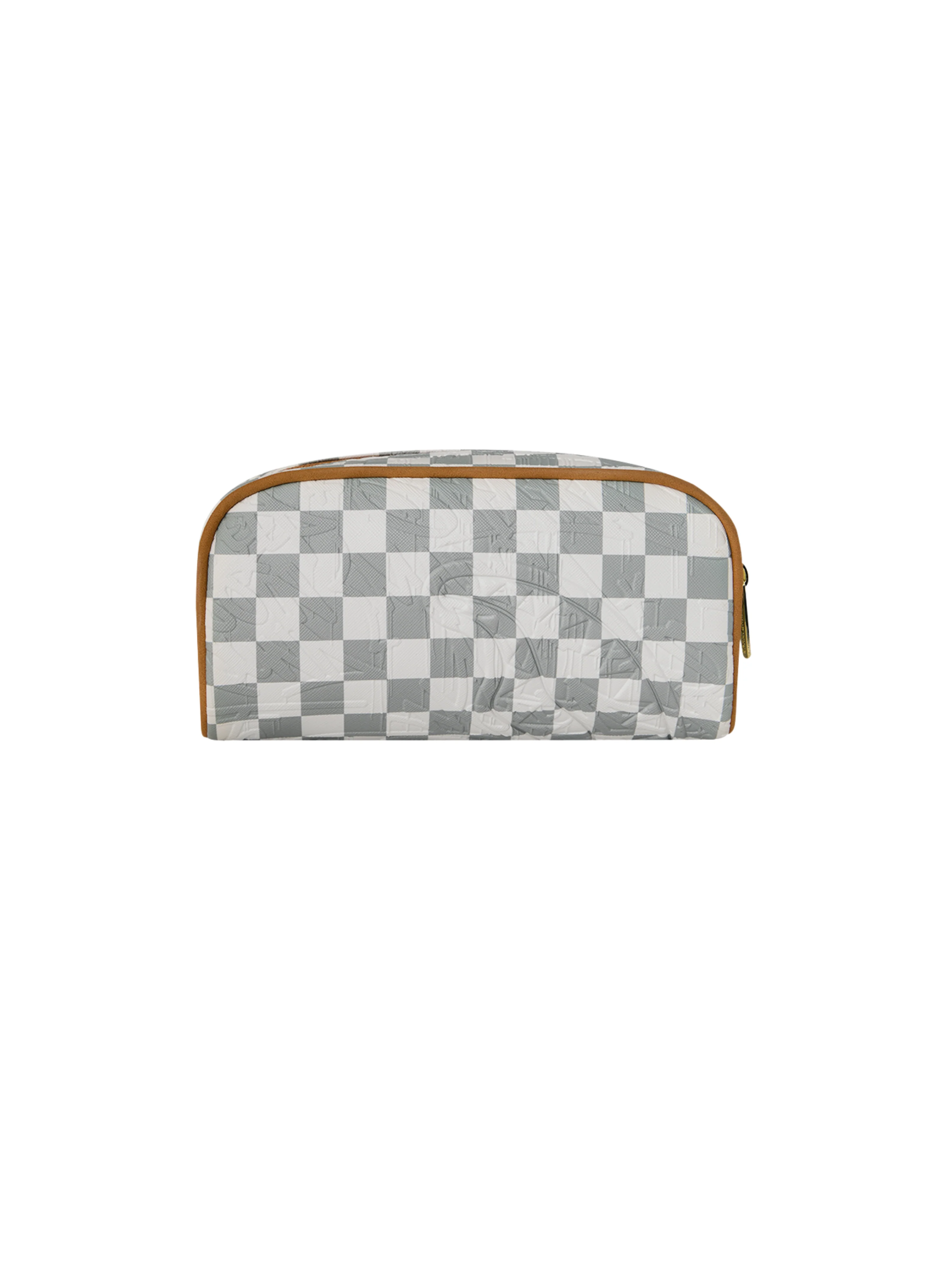 Pochette "Graff Embosses Cream Check" Sprayground grigio con inserti beige - Image 3