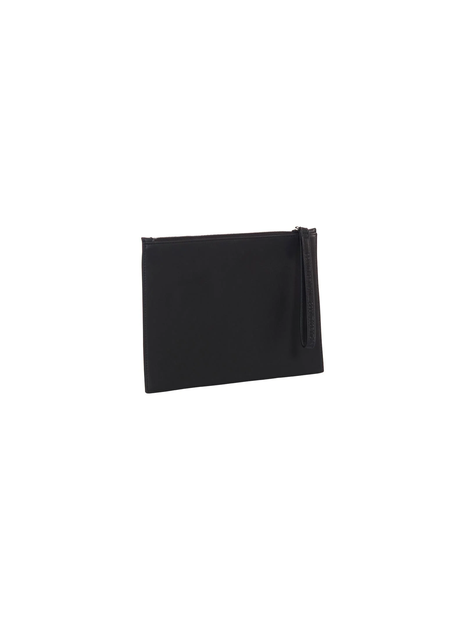 Pochette maxi County of Milan nera con stampa viso lupo - Image 2