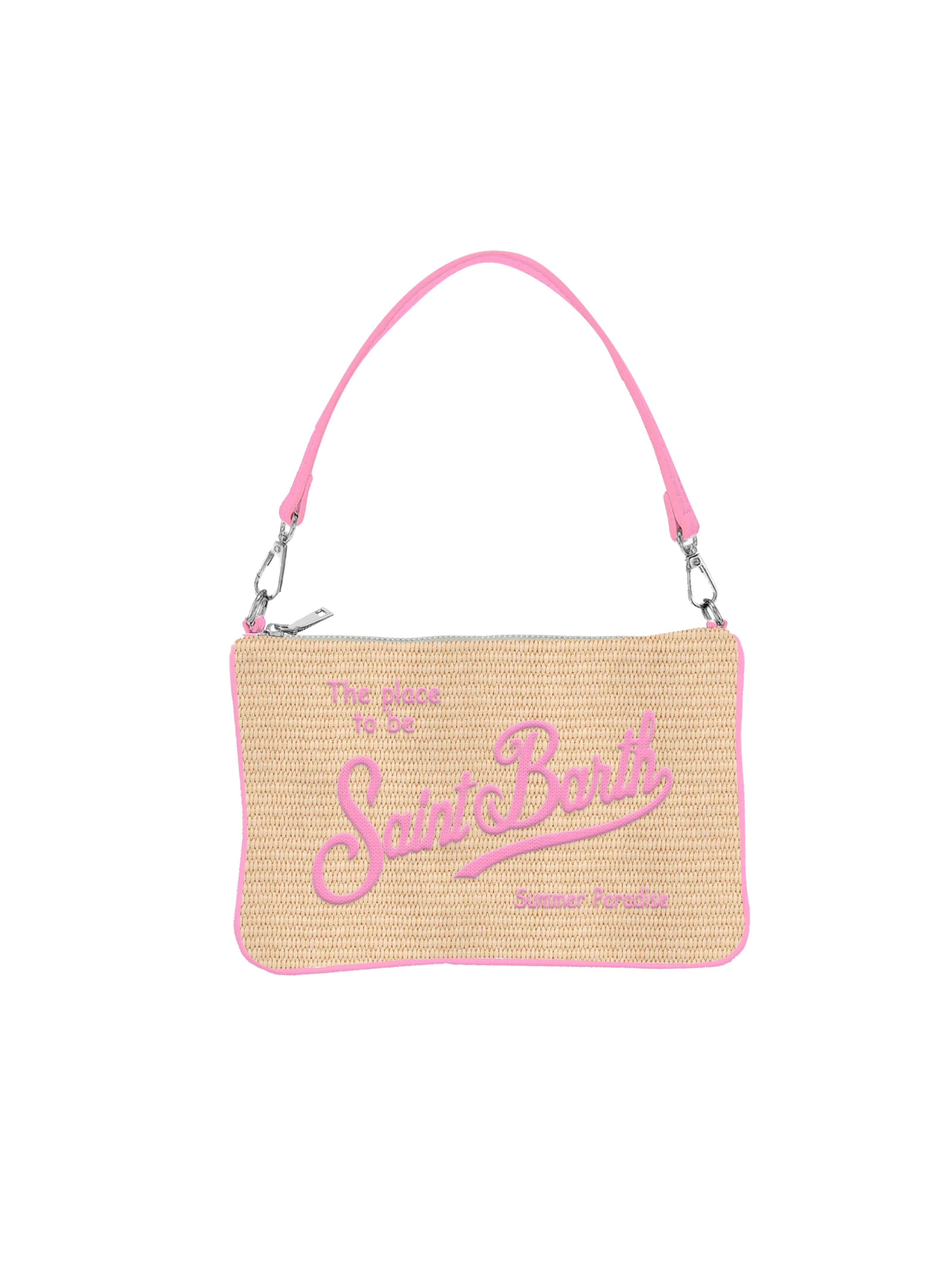 Pochette "Parisienne mini Straw 1121emb" Saint Barth beige