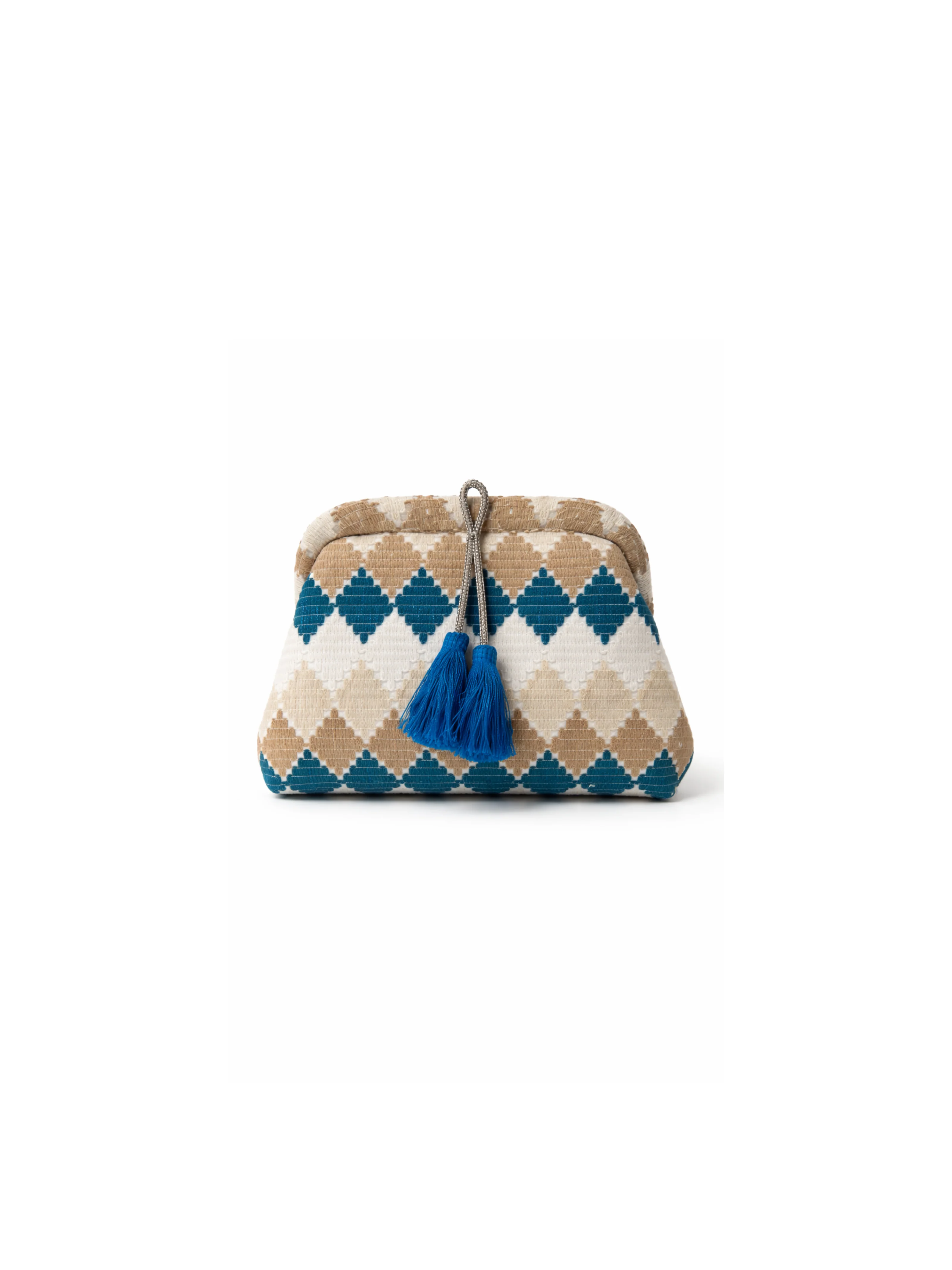 Pochette Pho Firenze multicolor filo lurex con nappine in strass