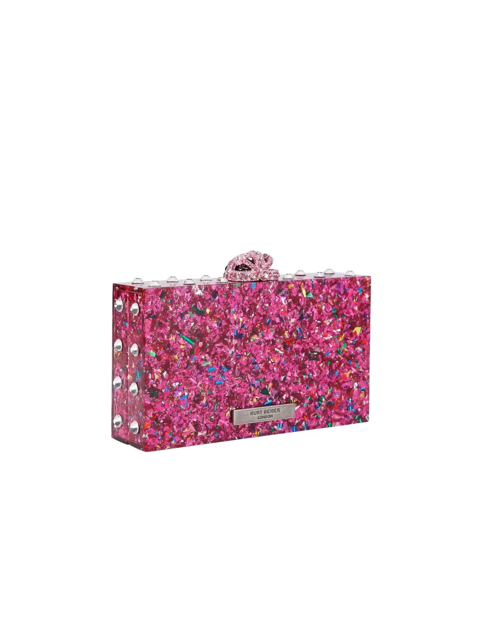 Pochette rigida "London Box Clutch bag" Kurt Geiger fucsia - Image 3
