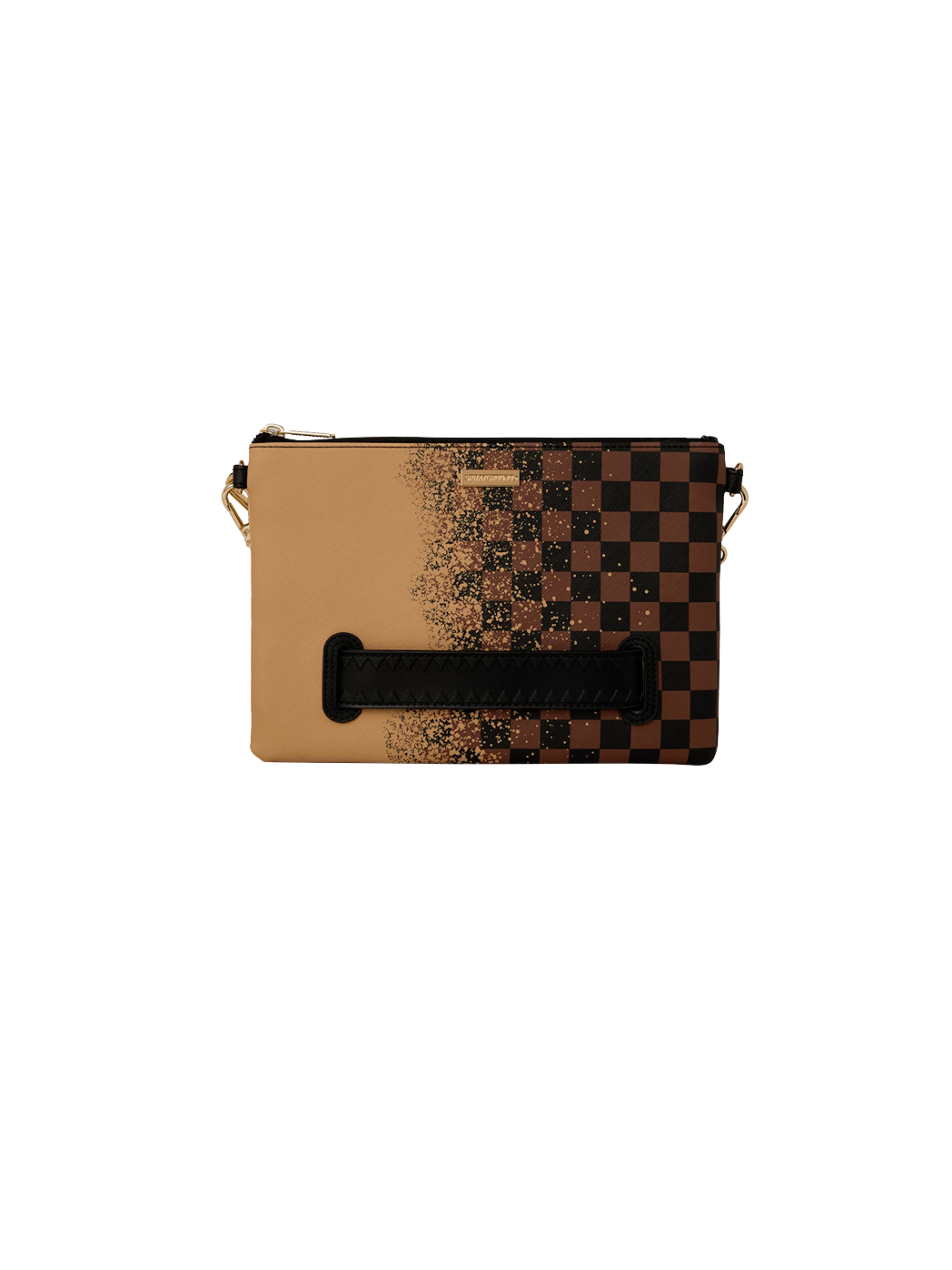 Pochette "Shark Crossover Clutch" Sptayground marrone e sabbia - Image 3
