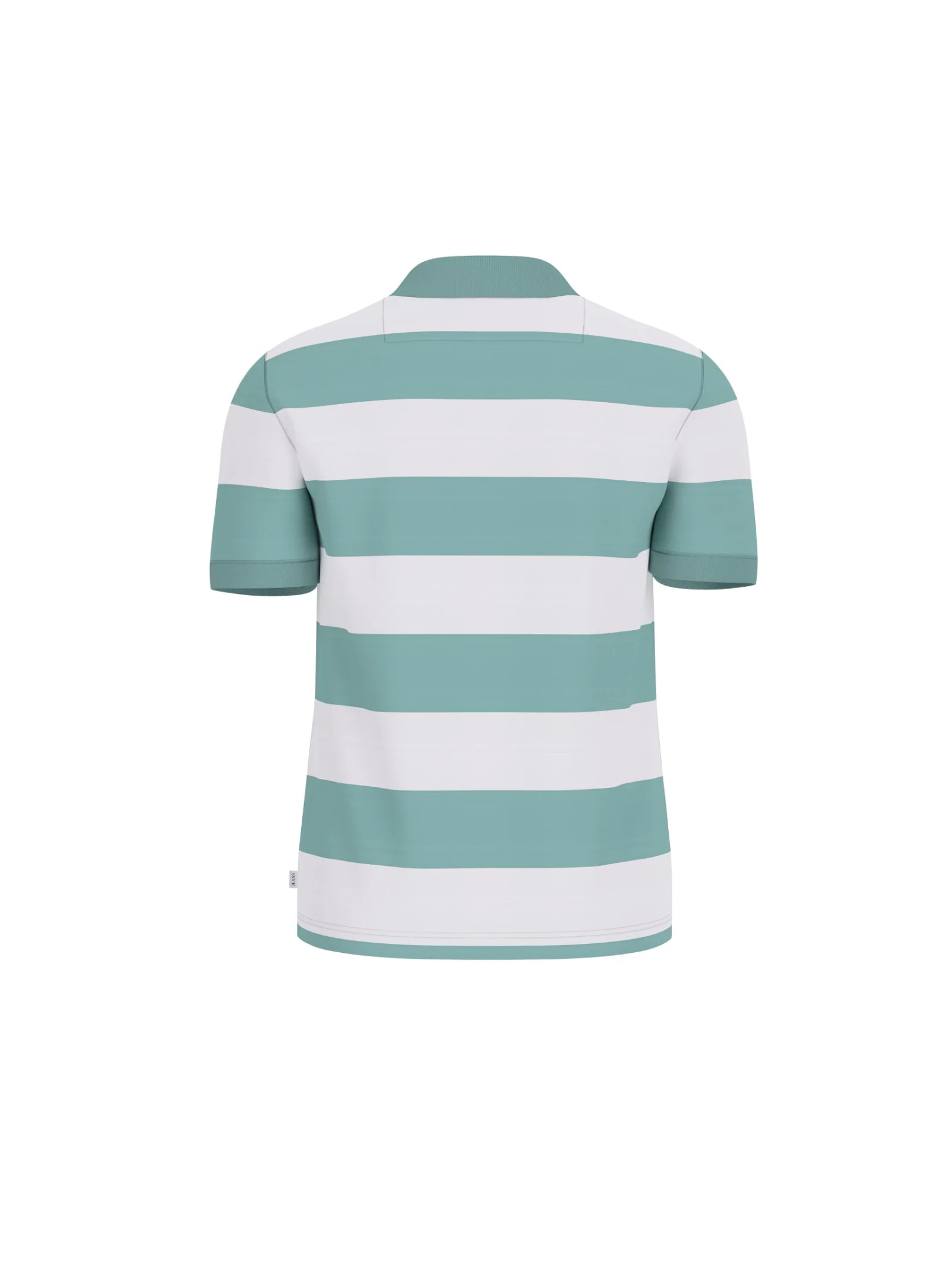 Polo a righe Guess bianco e verde - Image 2