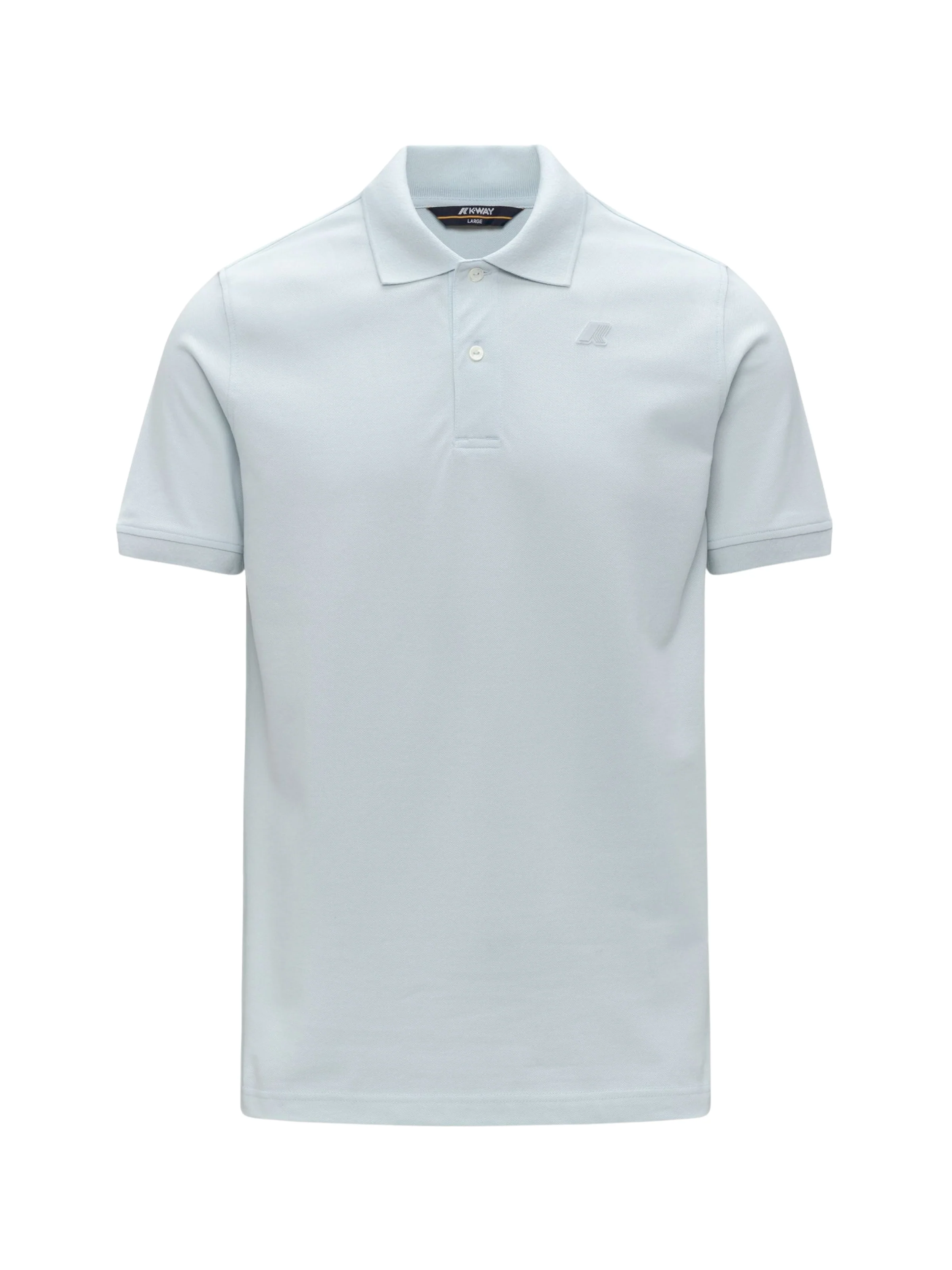 Polo "Amedee Pique Slim" K-Way azzurro