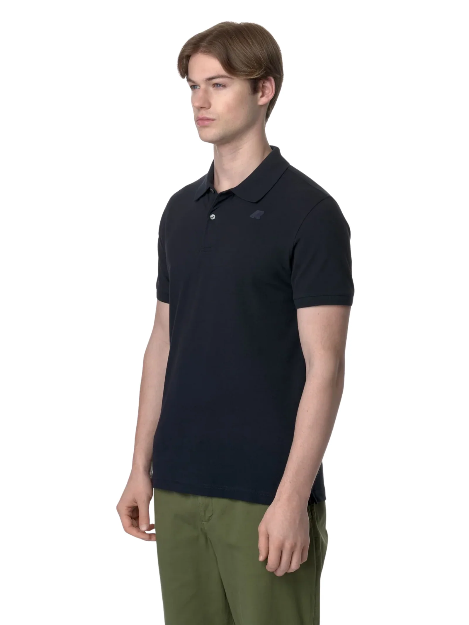 Polo "Amedee Pique Slim" K-Way blu depth - Image 4