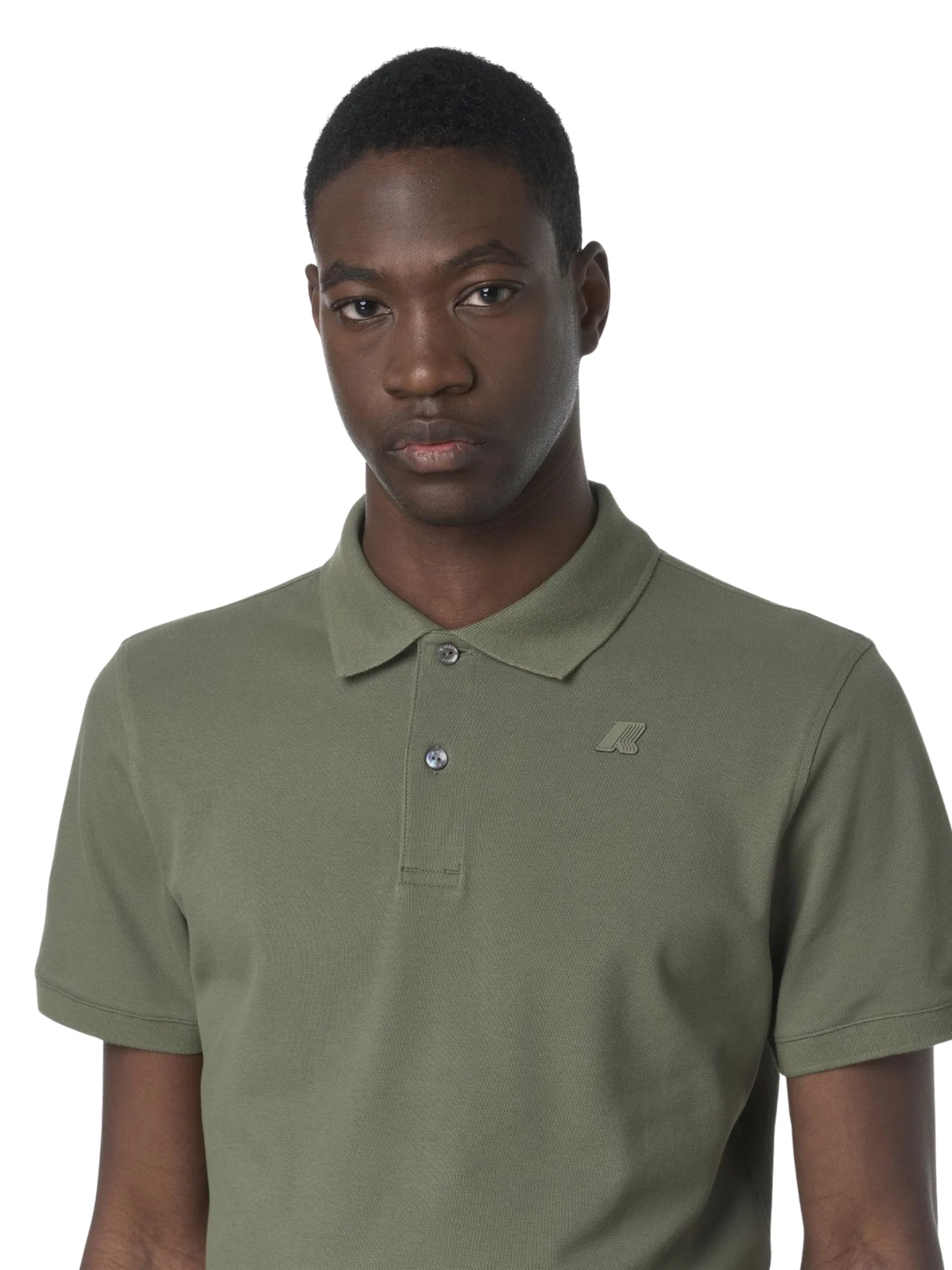 Polo "Amedee Pique Slim" K-Way verde - Image 2