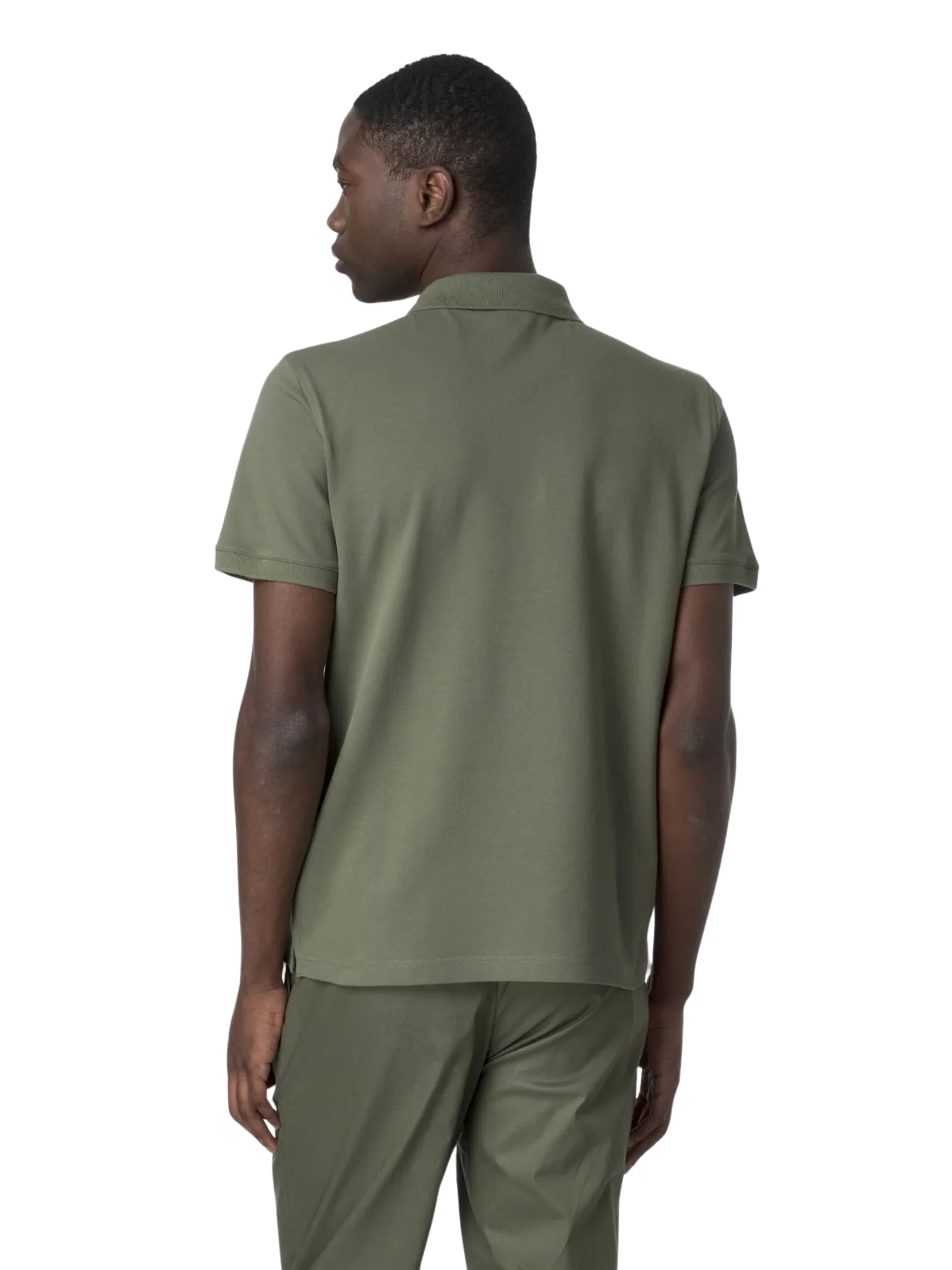 Polo "Amedee Pique Slim" K-Way verde - Image 4