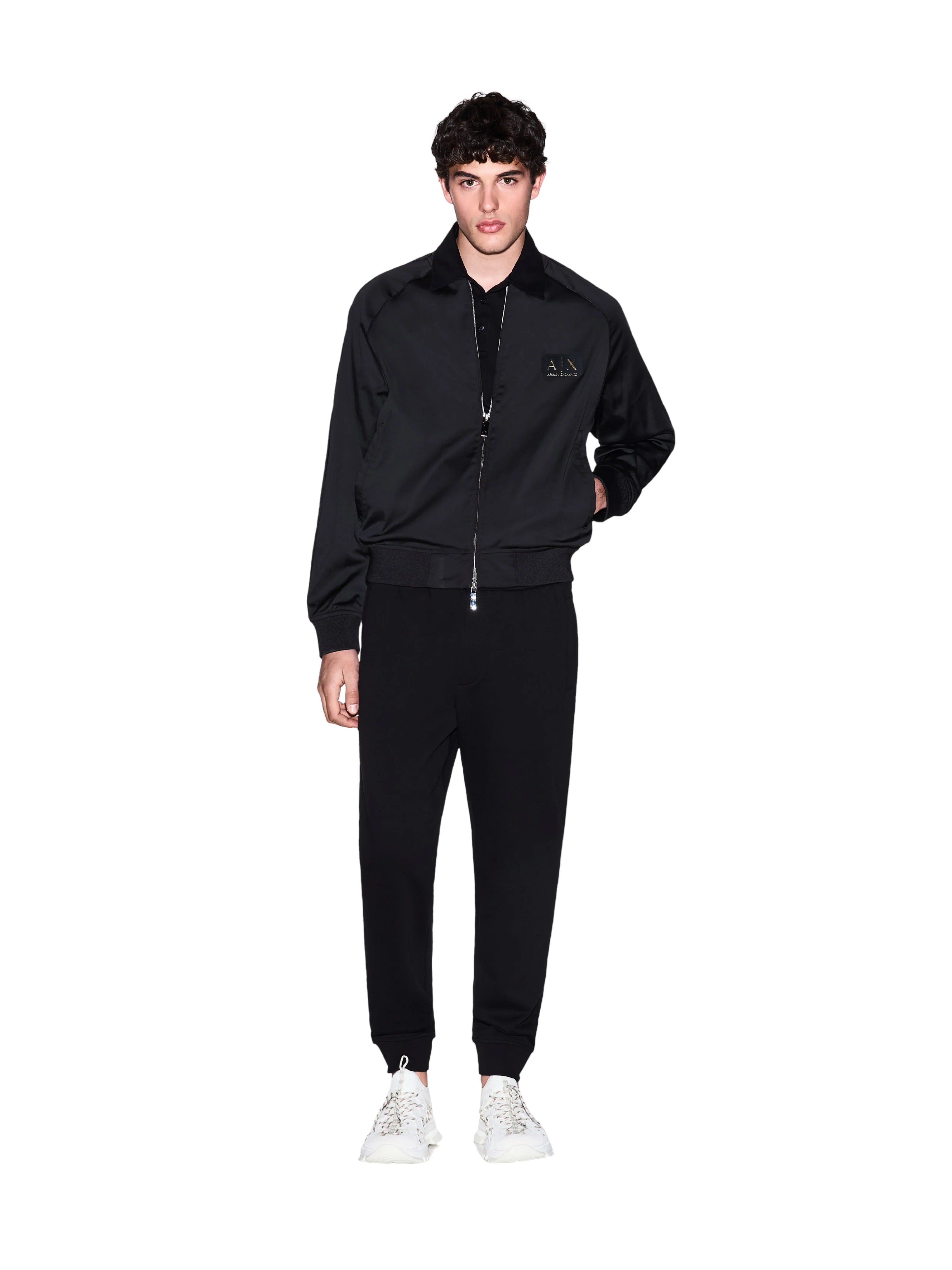 Polo in cotone Armani Exchange nera - Image 5