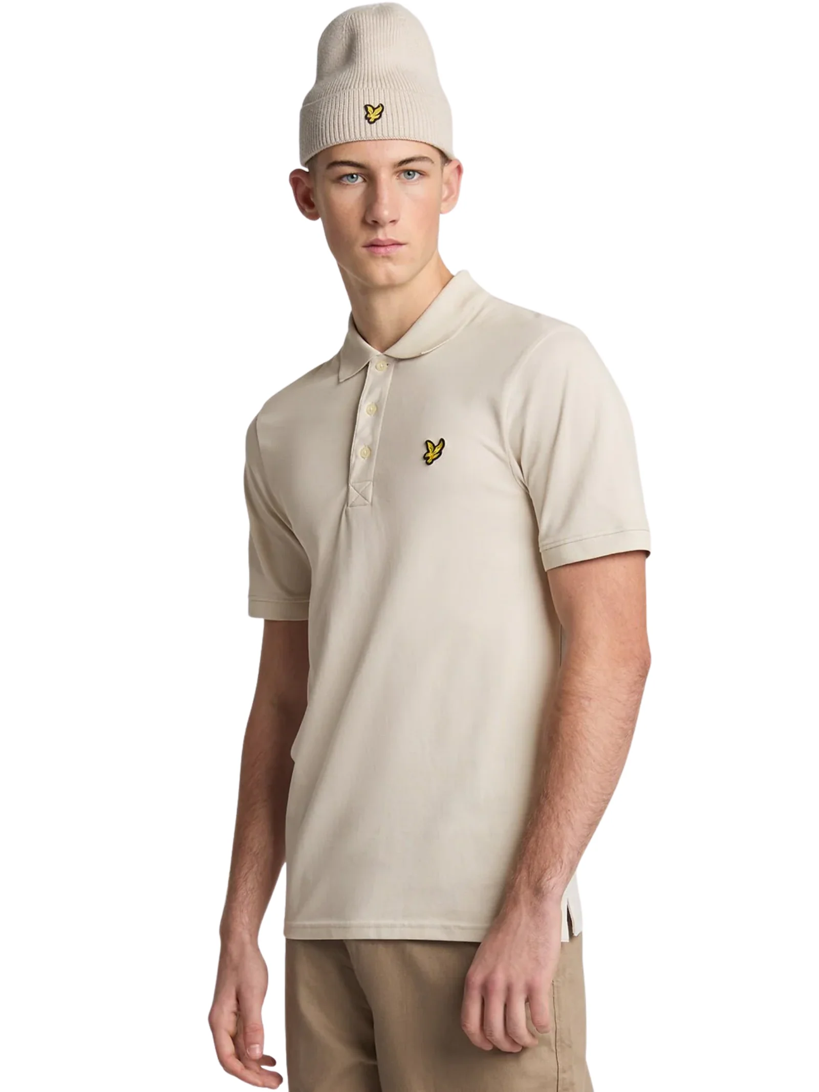 Polo in cotone Lyle & Scott beige - Image 2