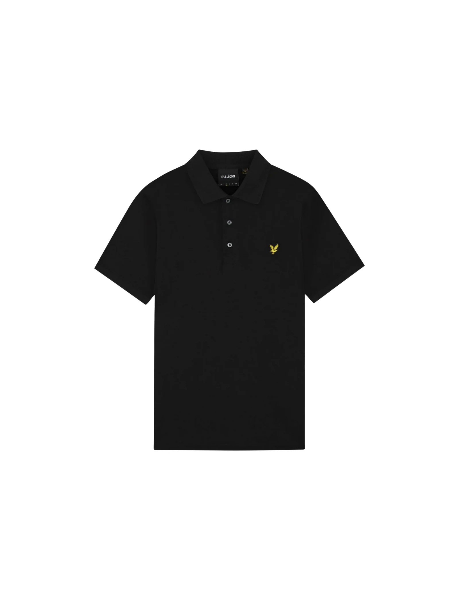 Polo in jersey Lyle & Scott nera