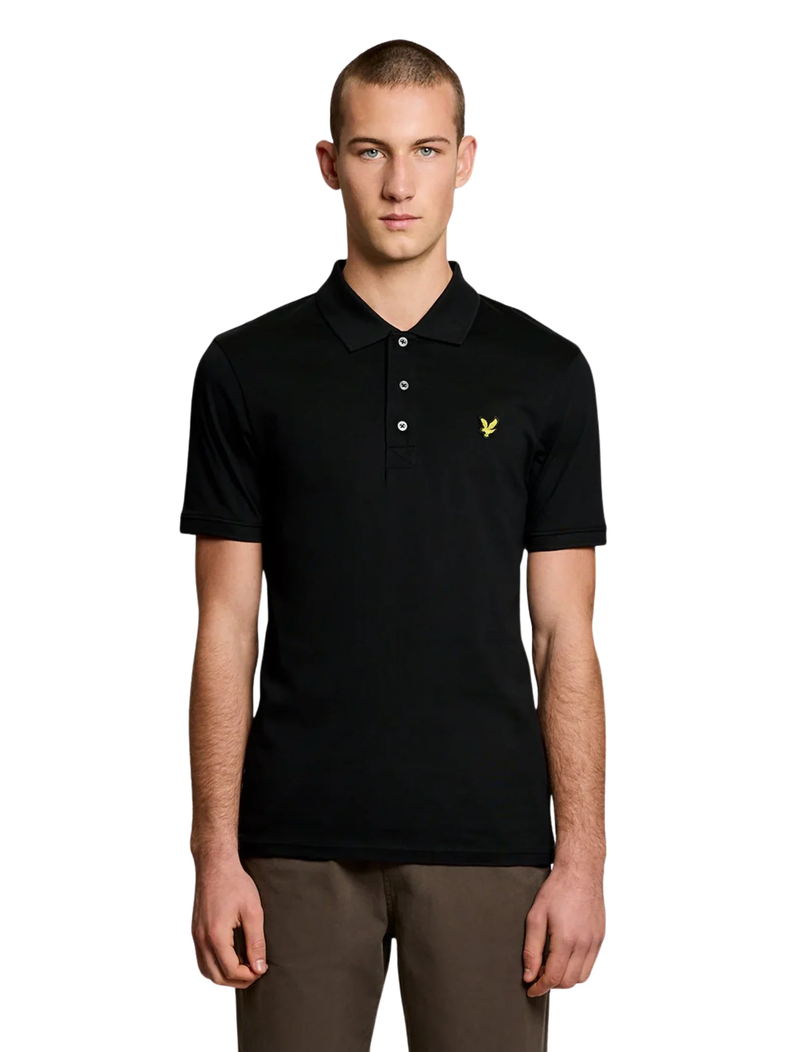 Polo in jersey Lyle & Scott nera - Image 2