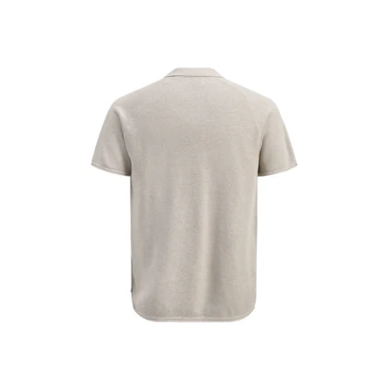 Polo Jack & Jones beige con scollo a V - Image 2
