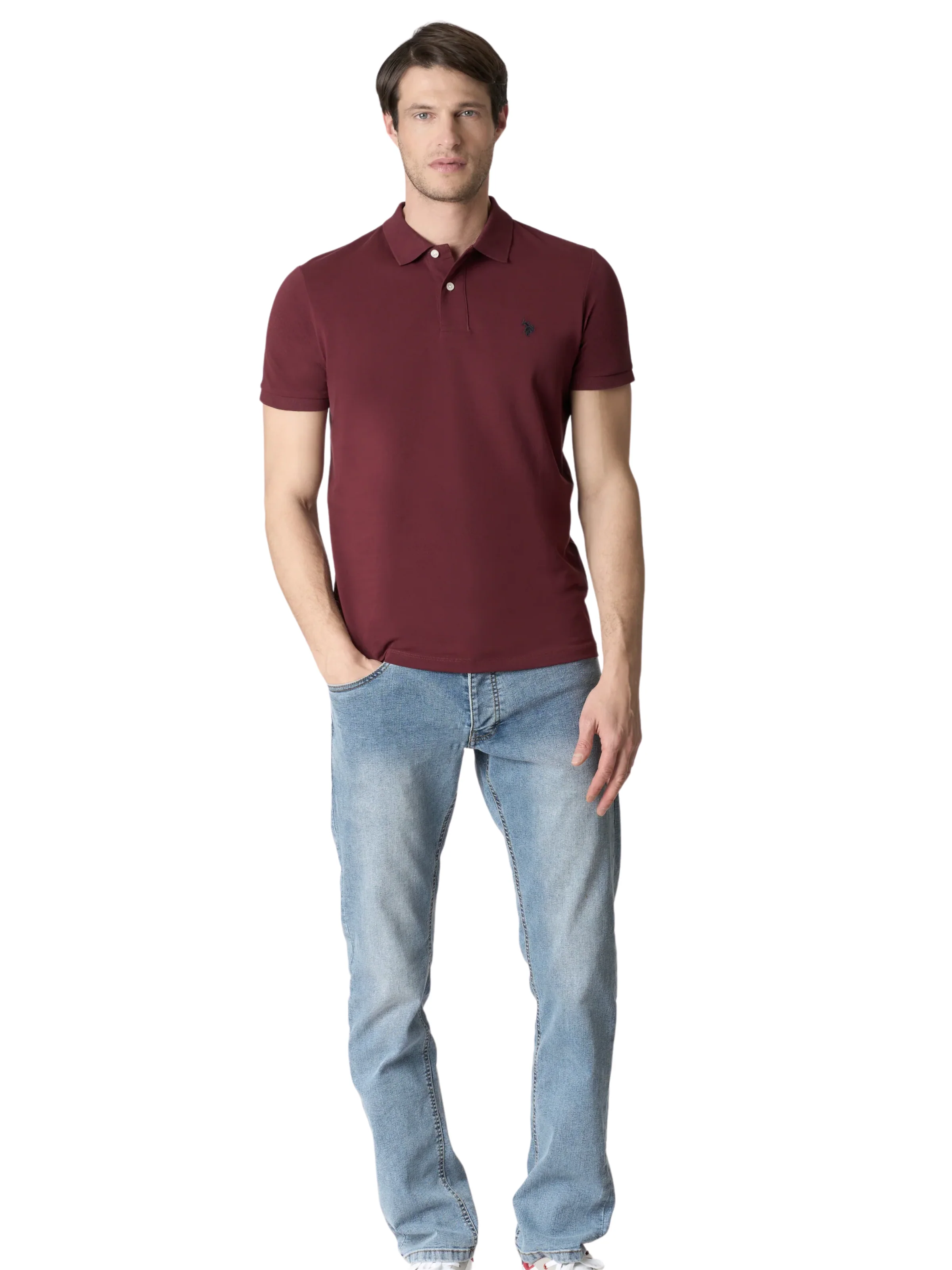 Polo "King" U.S. Polo bordeaux - Image 5