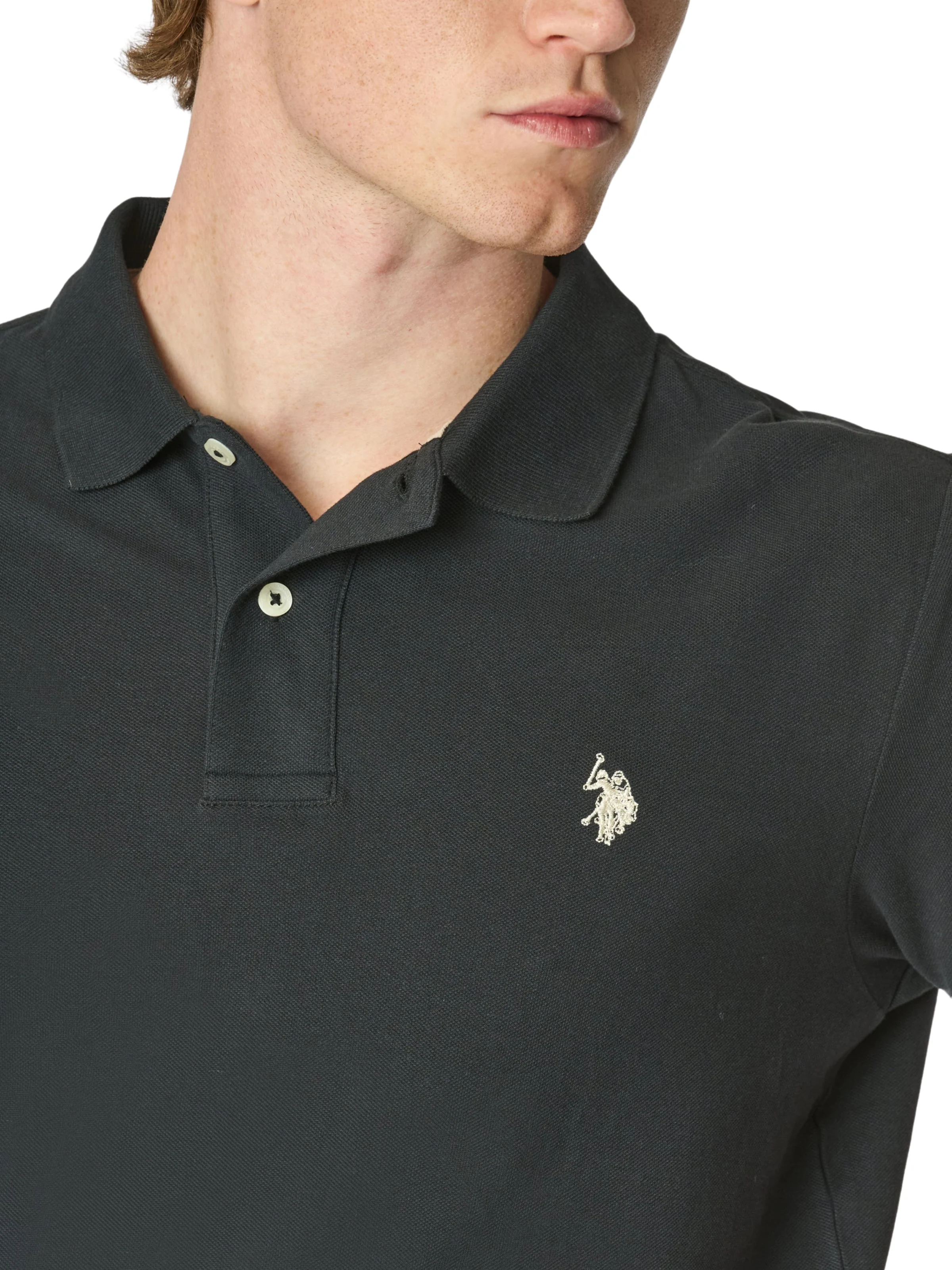 Polo "King" U.S. Polo nera - Image 3