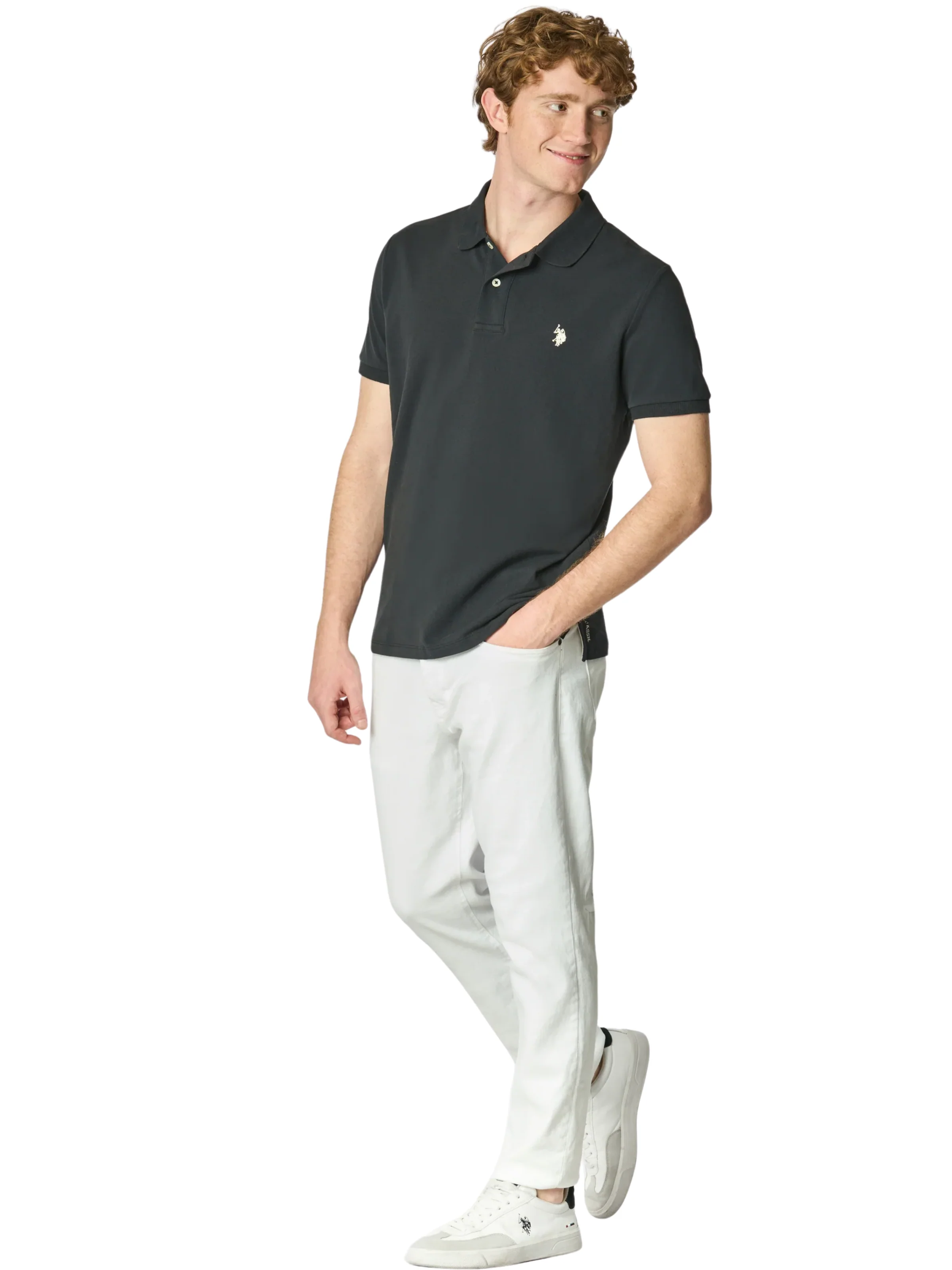Polo "King" U.S. Polo nera - Image 5
