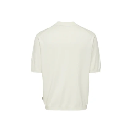 Polo Only & Sons bianca con scollo a V - Image 2