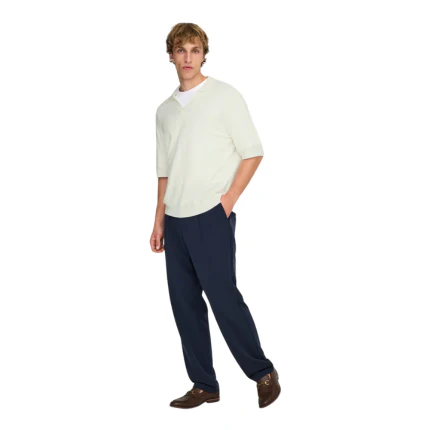 Polo Only & Sons bianca con scollo a V - Image 4