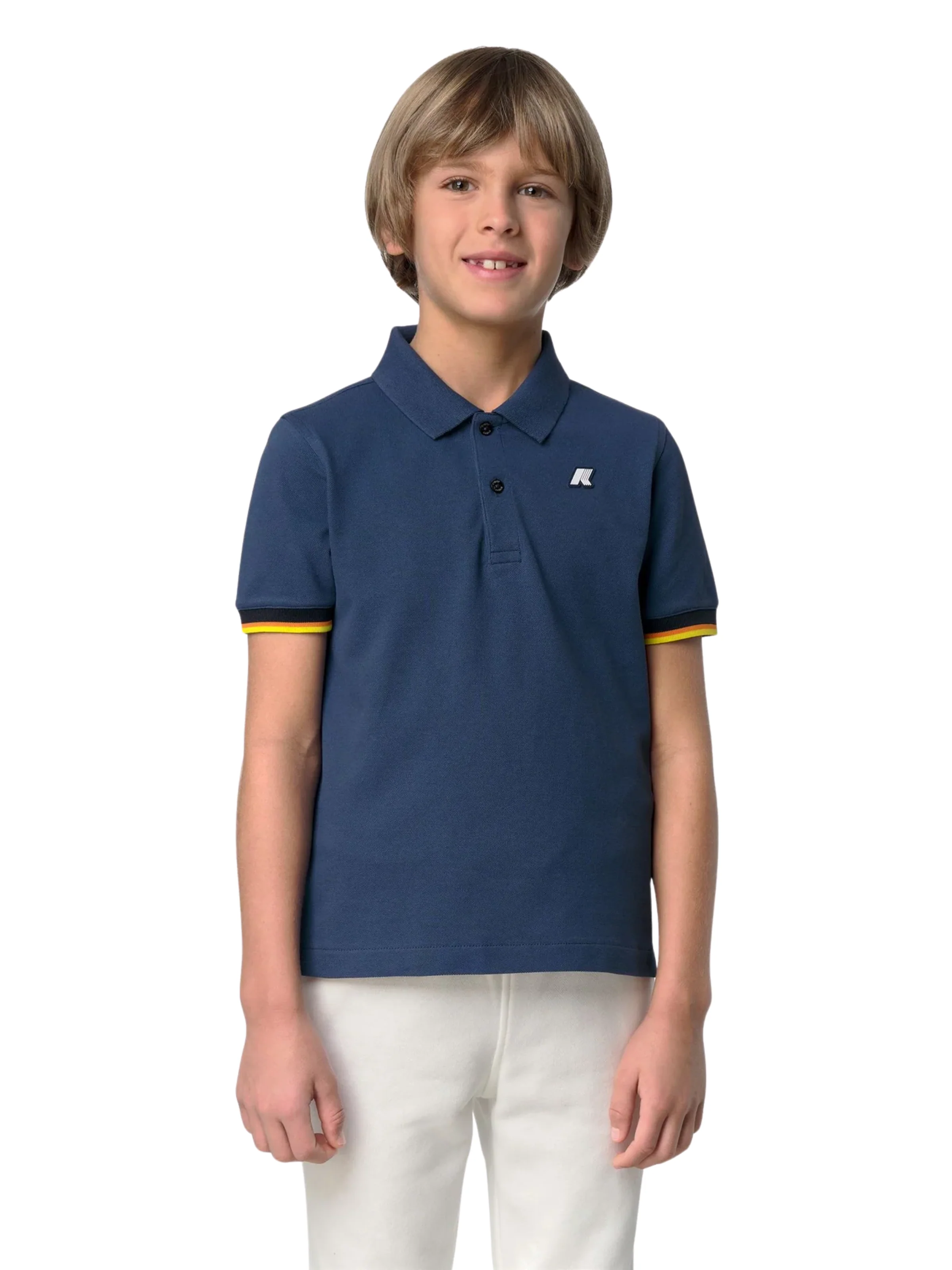 Polo "P. Vincent Pique" K-Way blu - Image 3