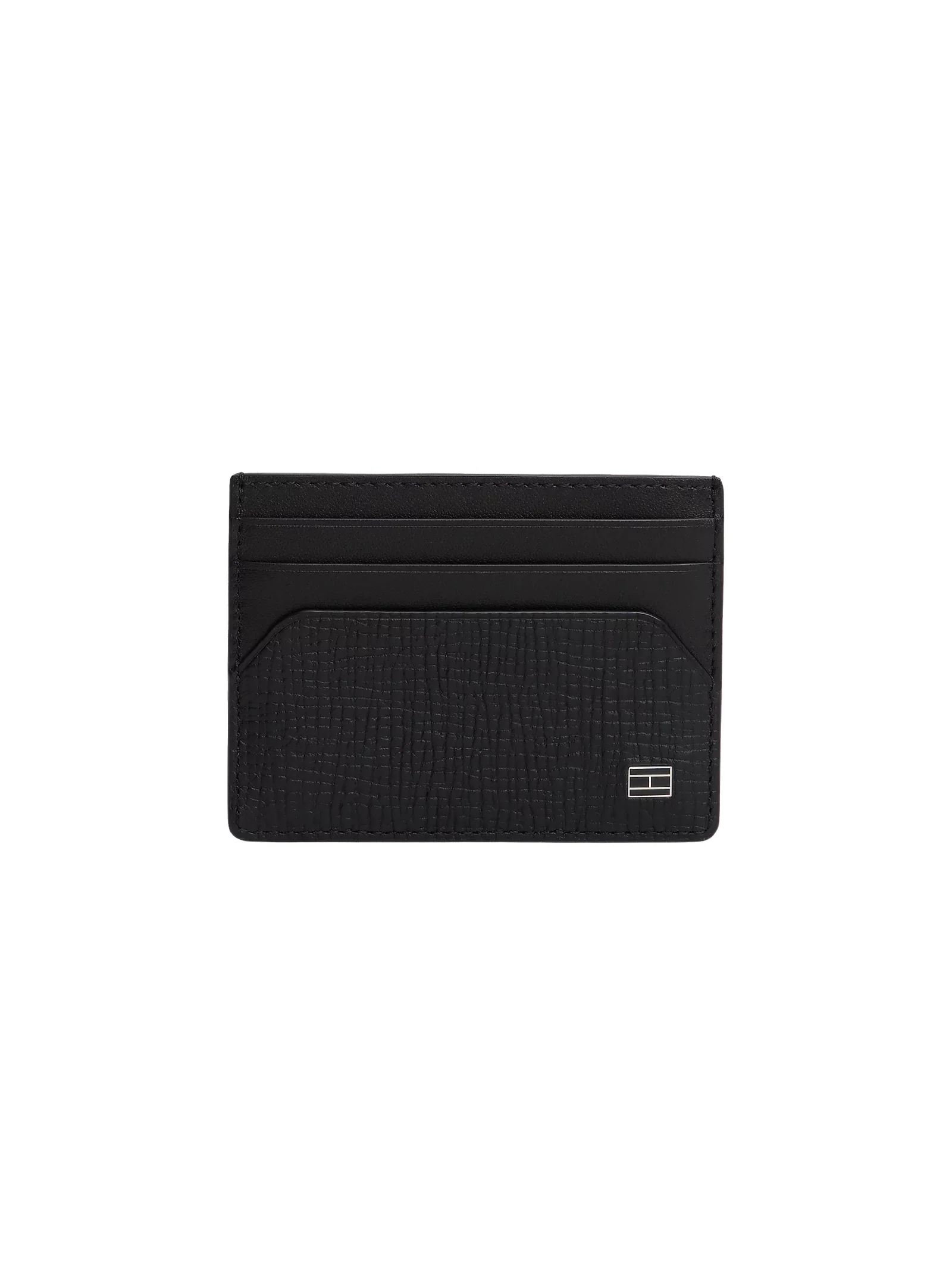 Porta carte di credito Tommy Hilfiger nero con bandierina