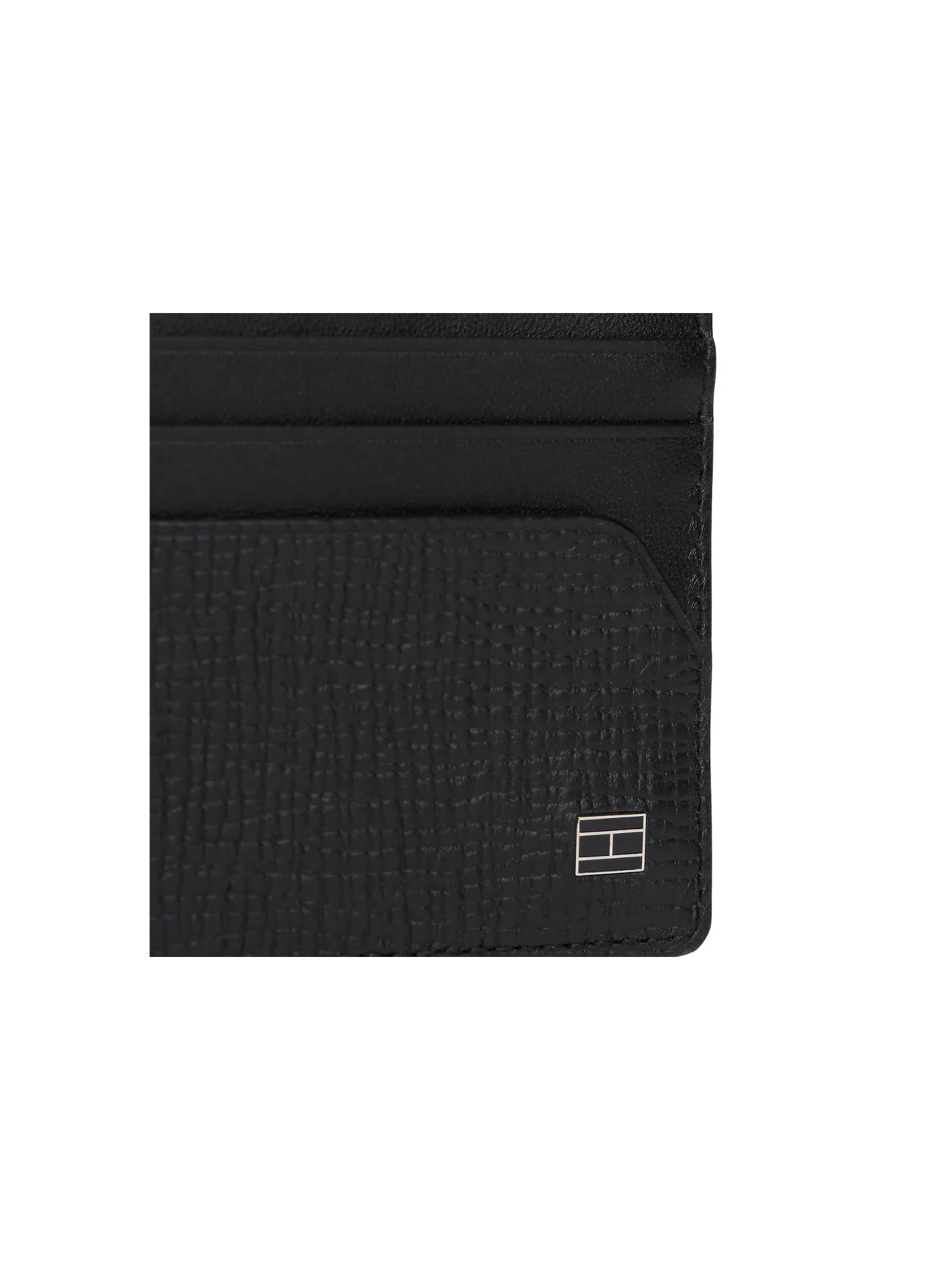Porta carte di credito Tommy Hilfiger nero con bandierina - Image 3