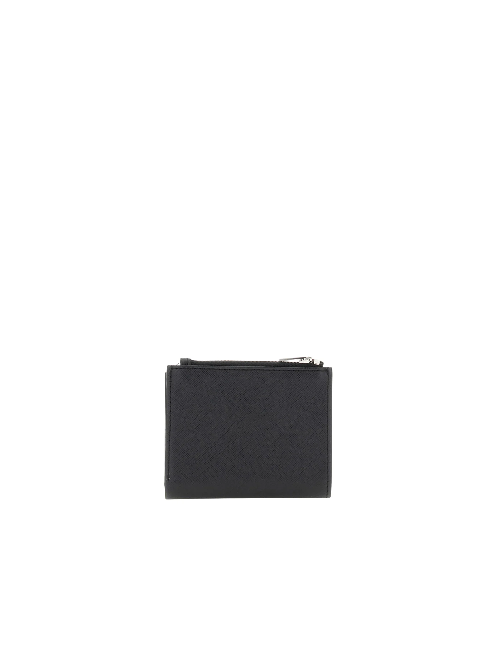 Portacarte con zip Guess nero con logo triangolare - Image 2