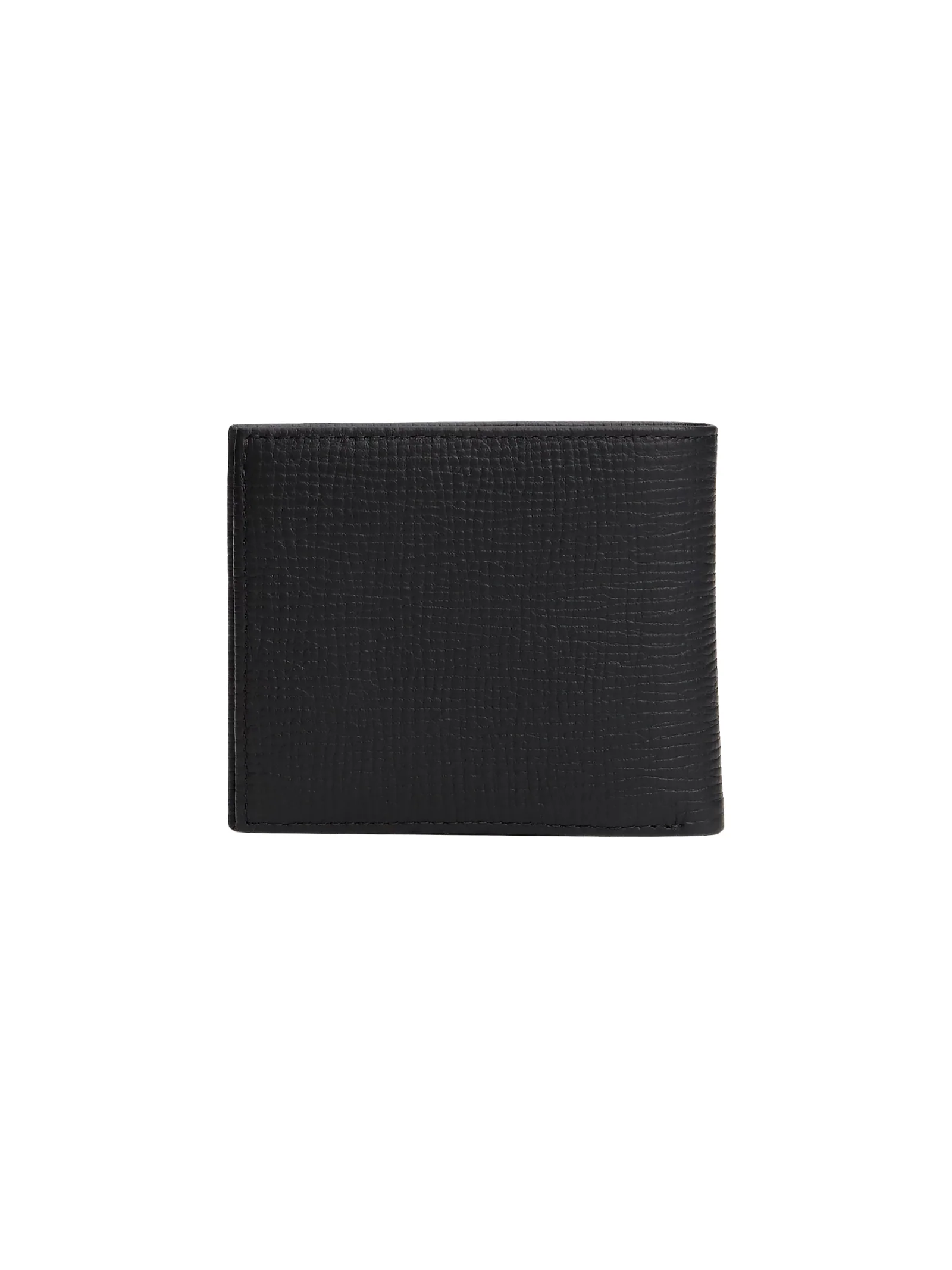 Portafogli bifold Tommy Hilfiger nero in pelle con bandierina - Image 2