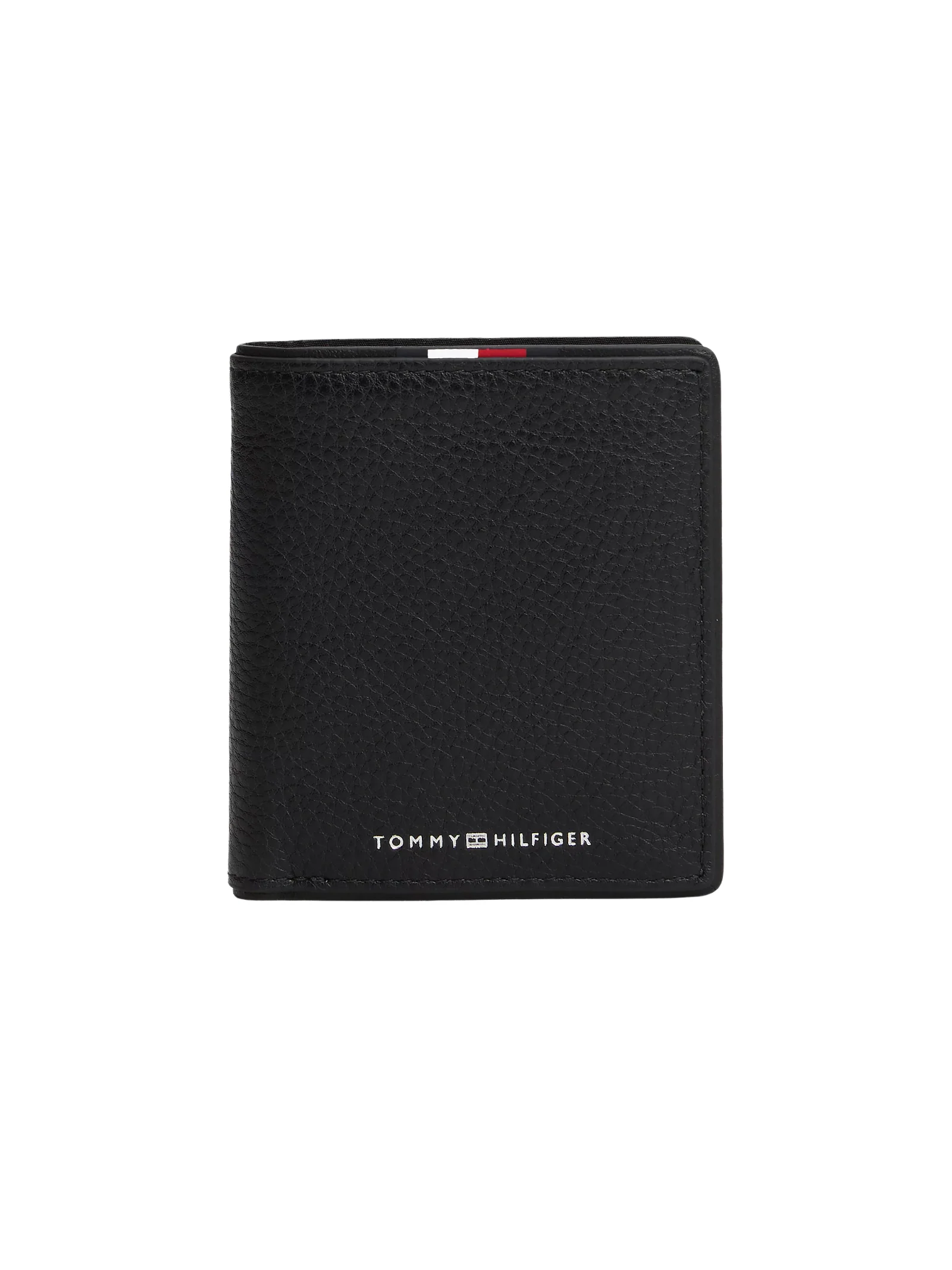 Portafogli trifold Corporate Tommy Hilfiger nero in pelle