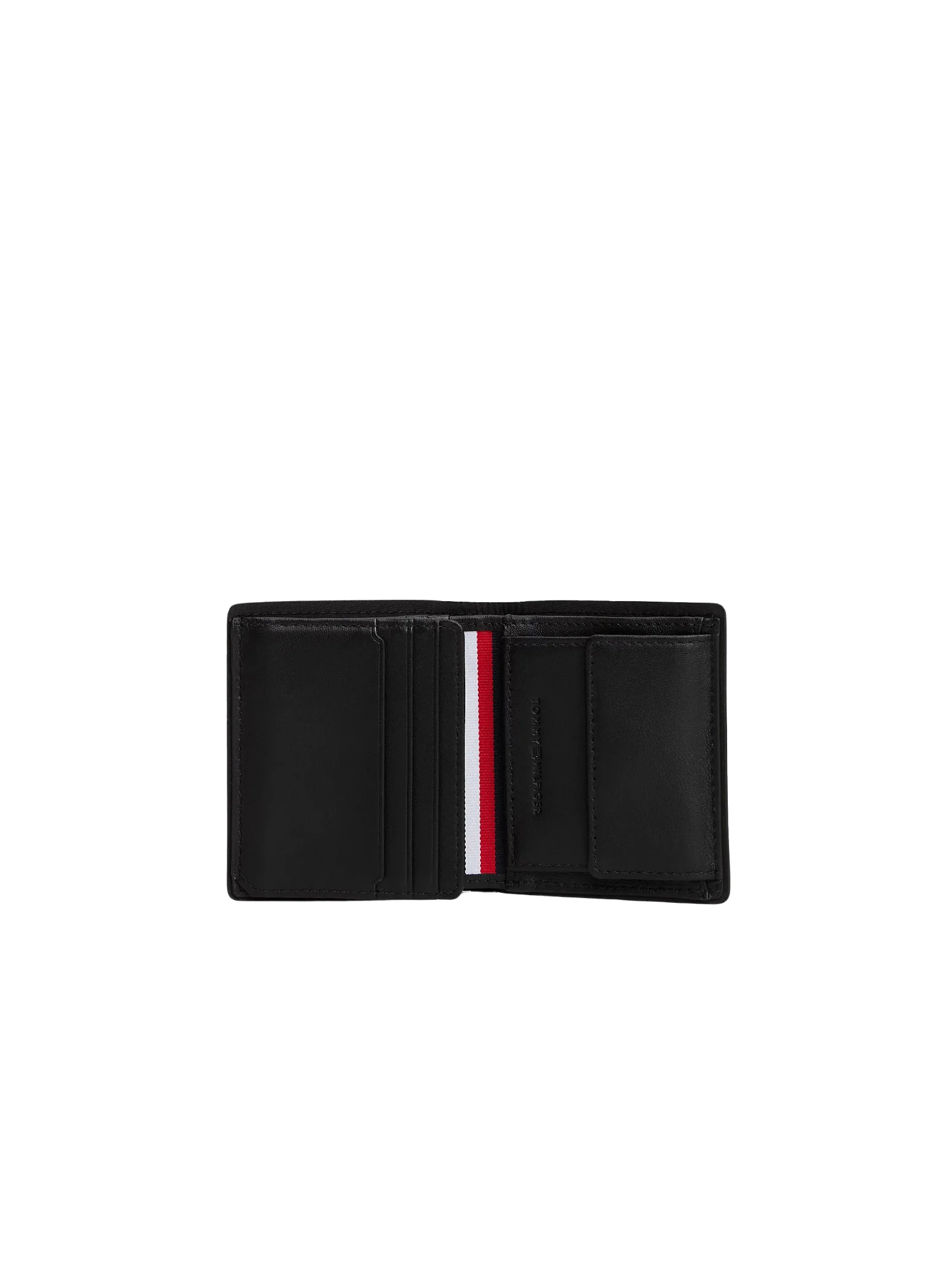 Portafogli trifold Corporate Tommy Hilfiger nero in pelle - Image 4