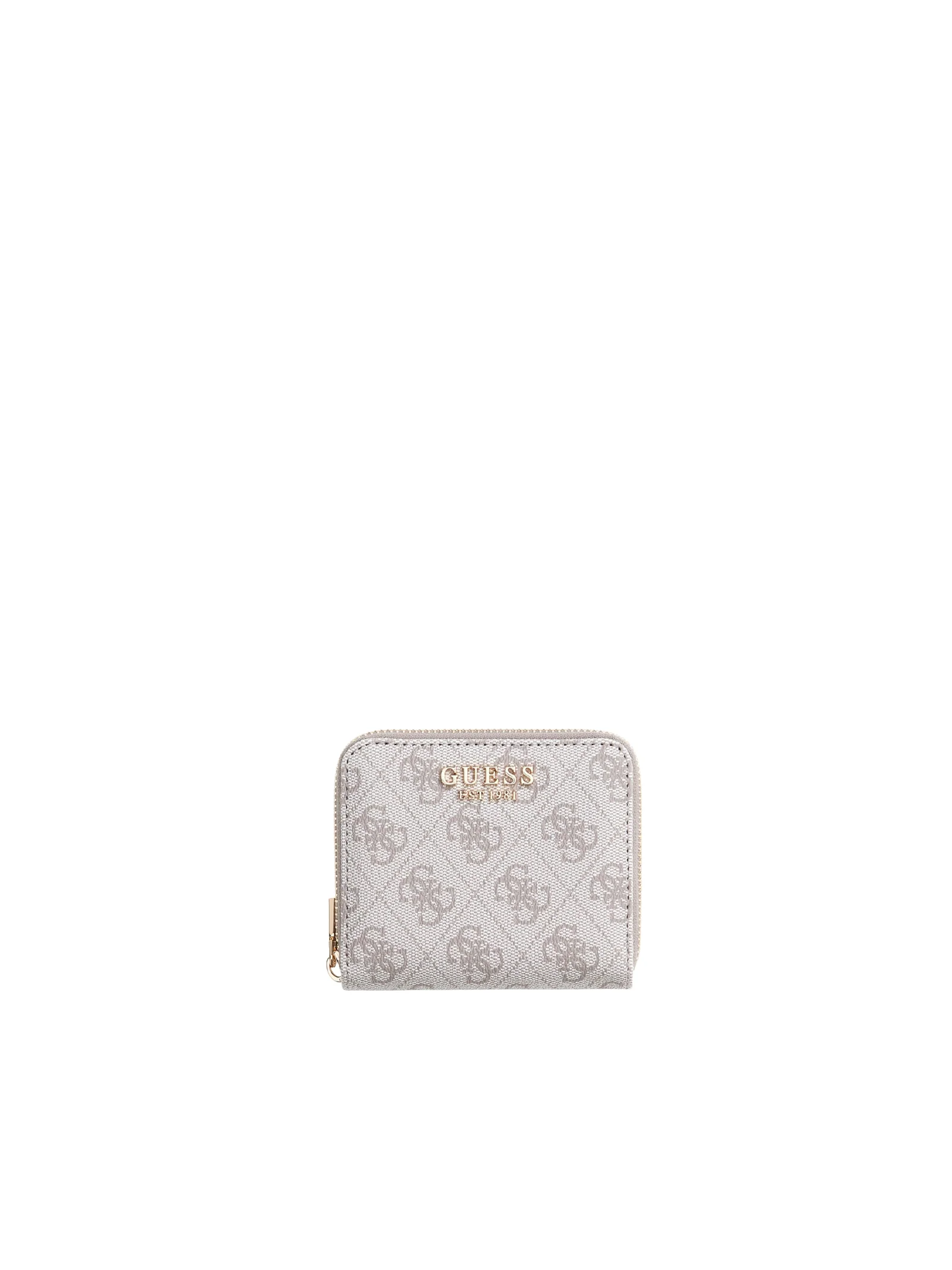 Portafoglio Guess beige con logo 4G all over