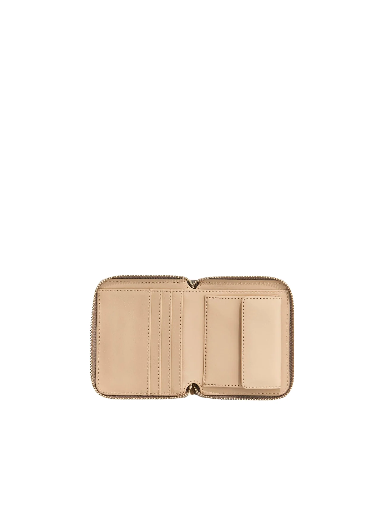 Portafoglio Guess beige con logo dorato - Image 3