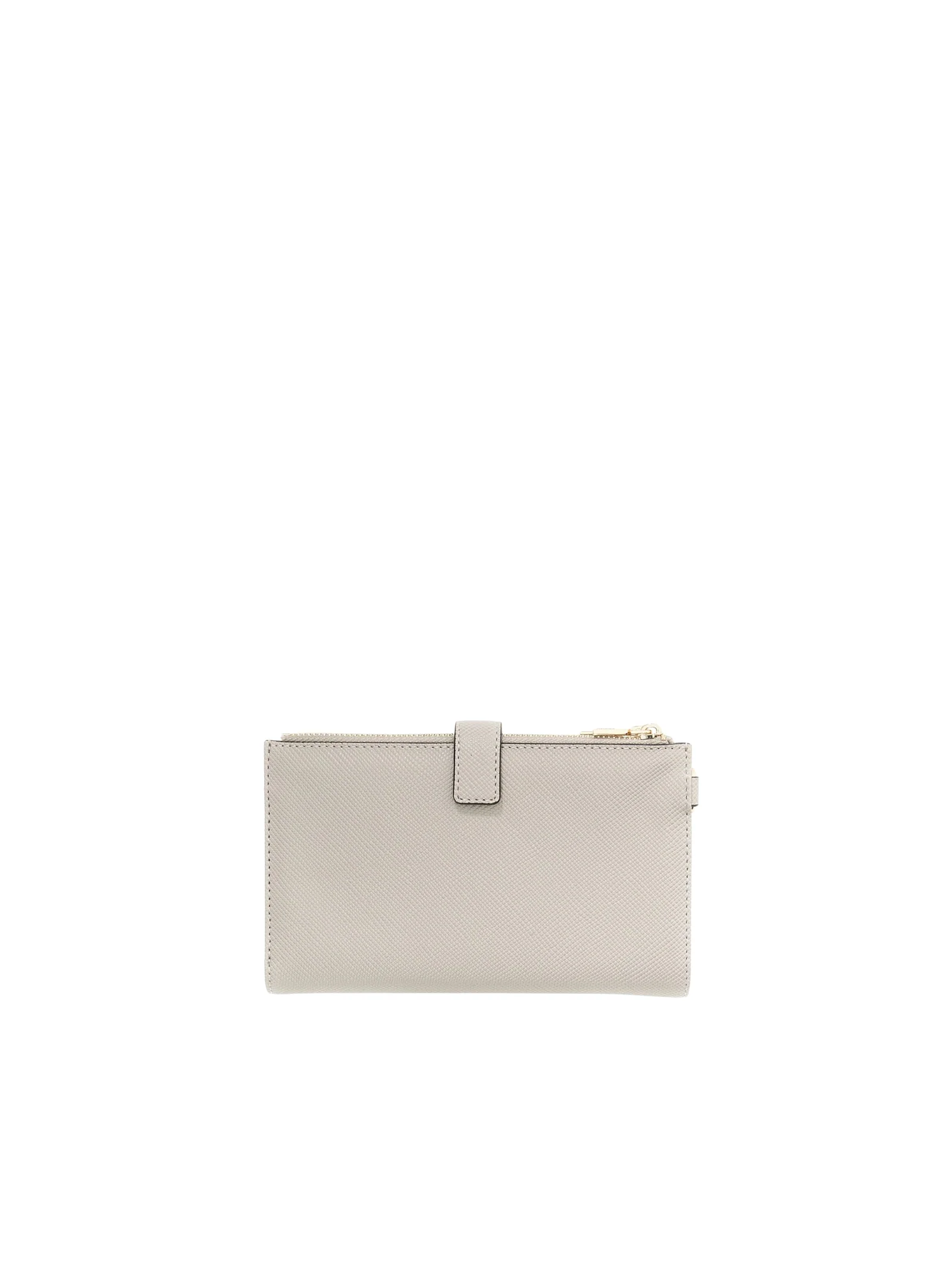 Portafoglio Guess beige con logo triangolare e doppia apertura - Image 2