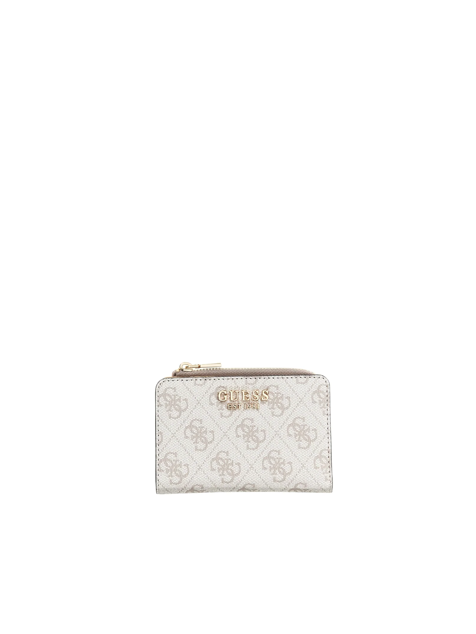 Portafoglio Guess bianco con logo 4G all over