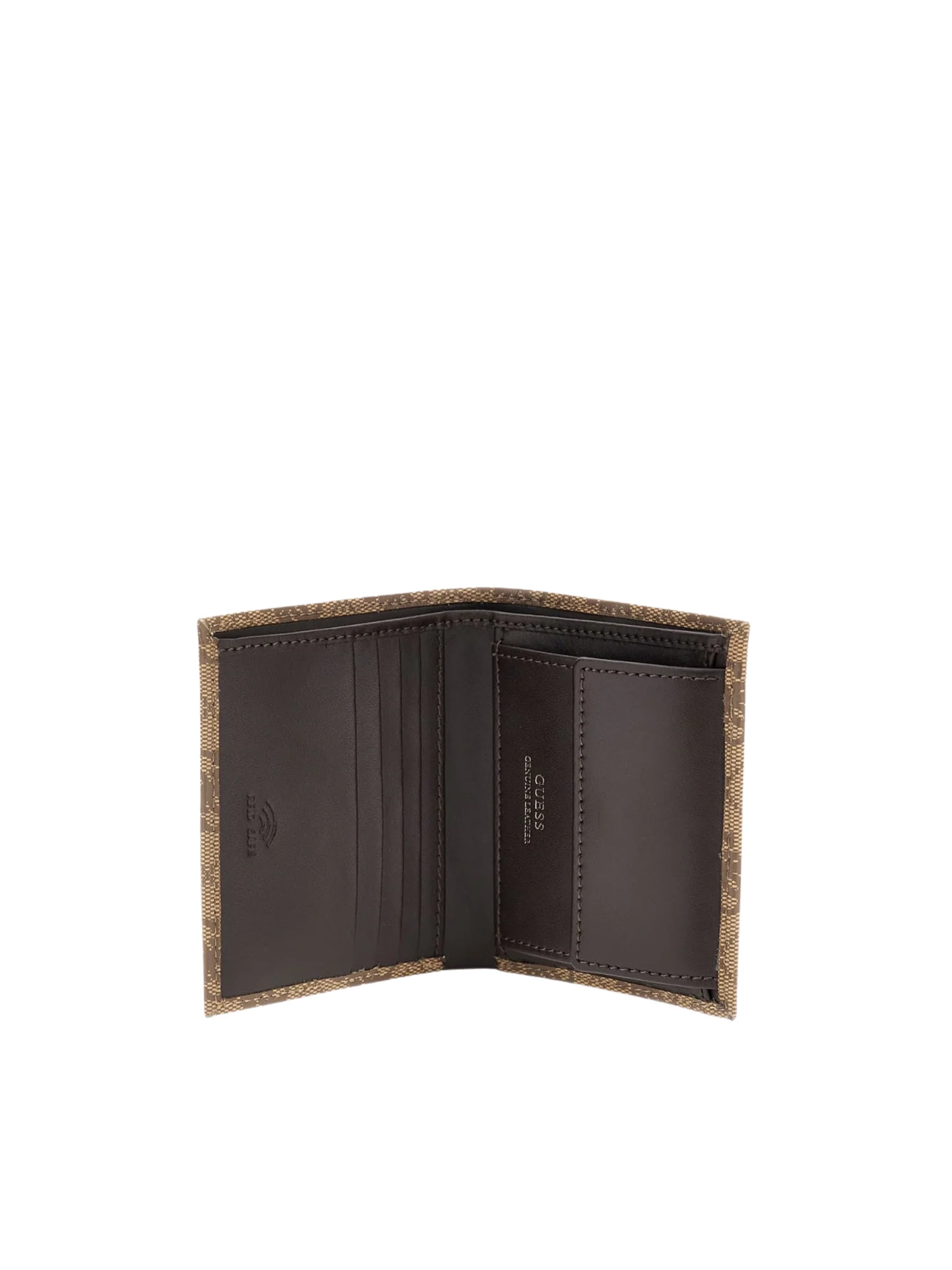 Portafoglio Guess marrone con logo 4G all over - Image 3