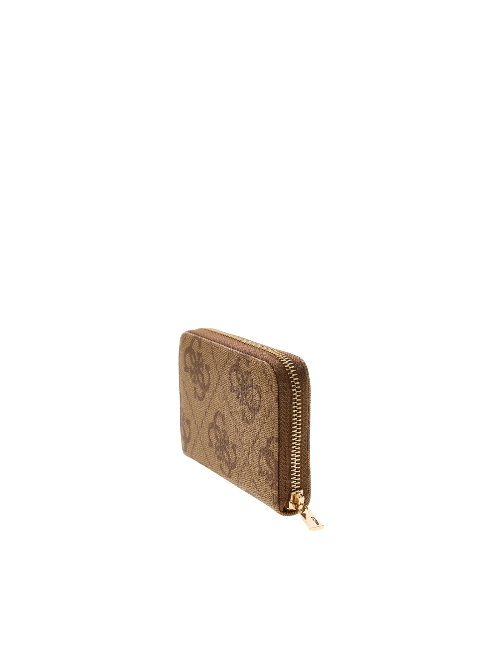 Portafoglio Guess marrone con logo 4G e dettaglio metallico - Image 3
