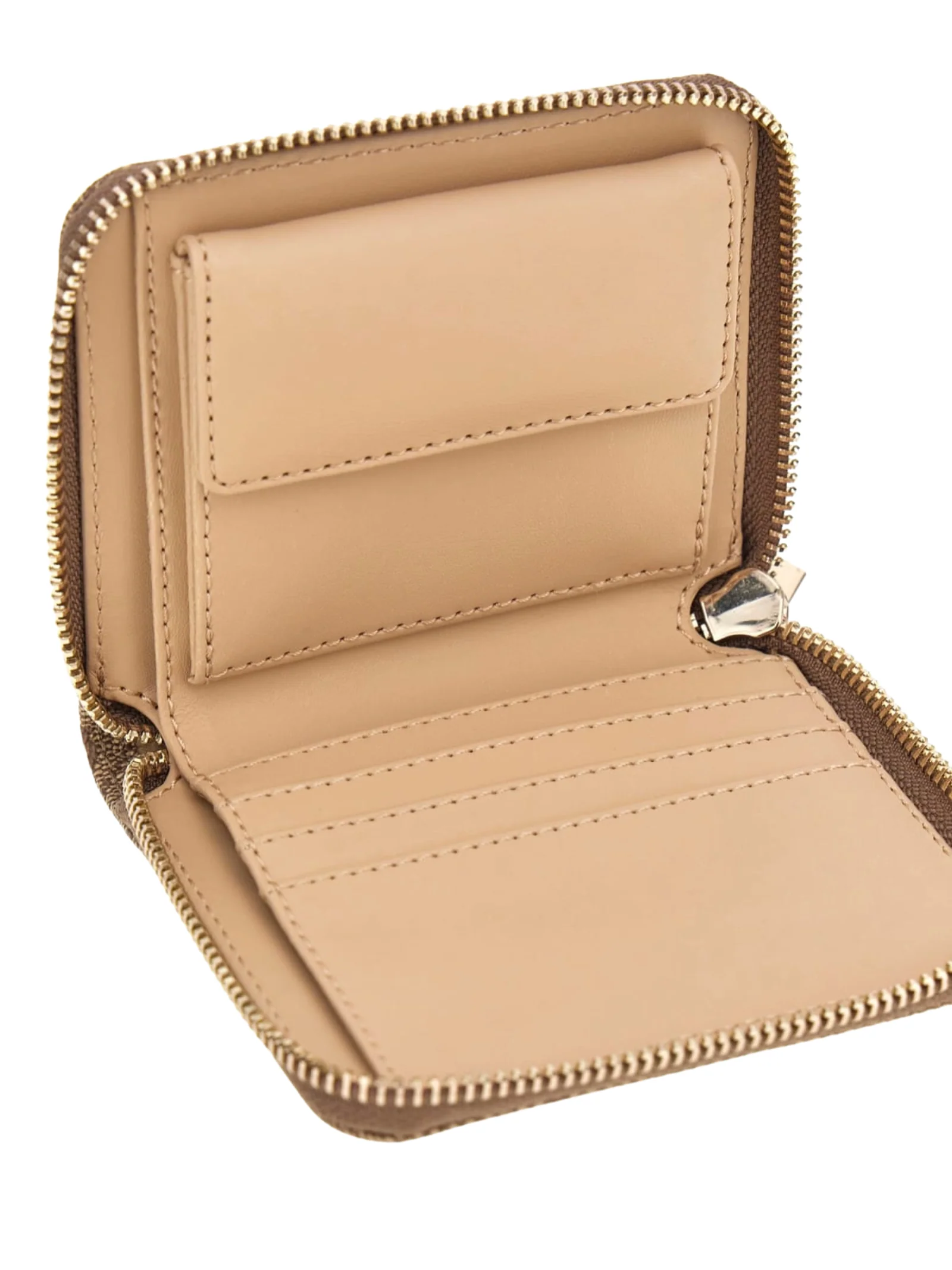 Portafoglio Guess marrone con stampa logo 4G all over - Image 3