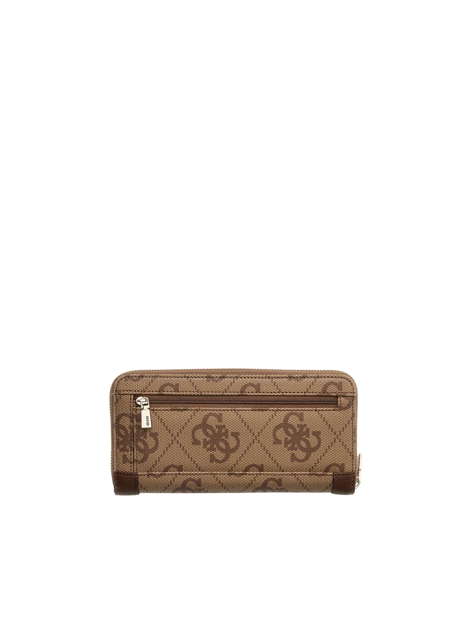 Portafoglio Guess marrone con stampa logo 4G e bande laterali - Image 2