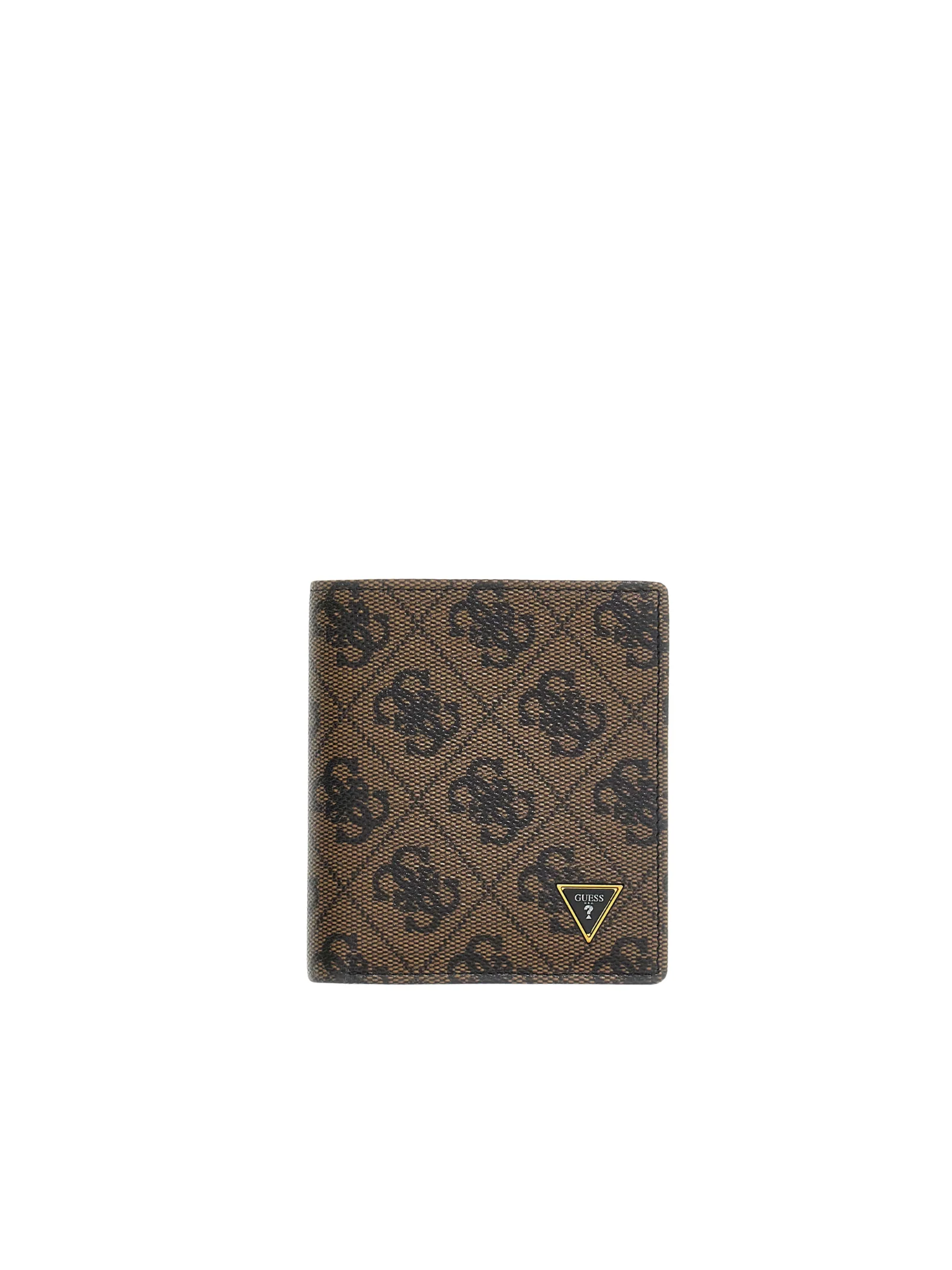 Portafoglio Guess marrone scuro con logo 4G all over
