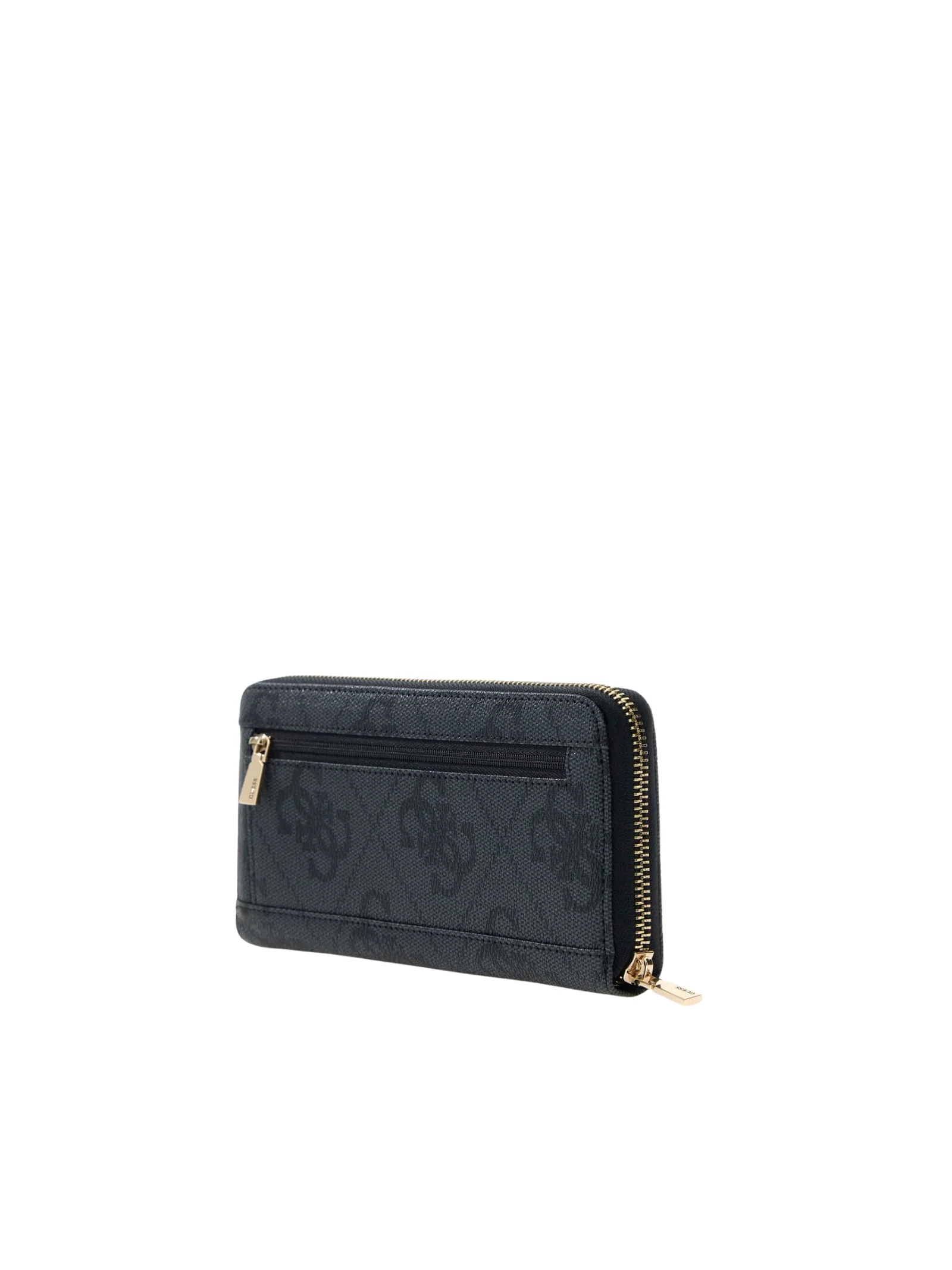 Portafoglio Guess nero con impunture e logo 4G all over - Image 3