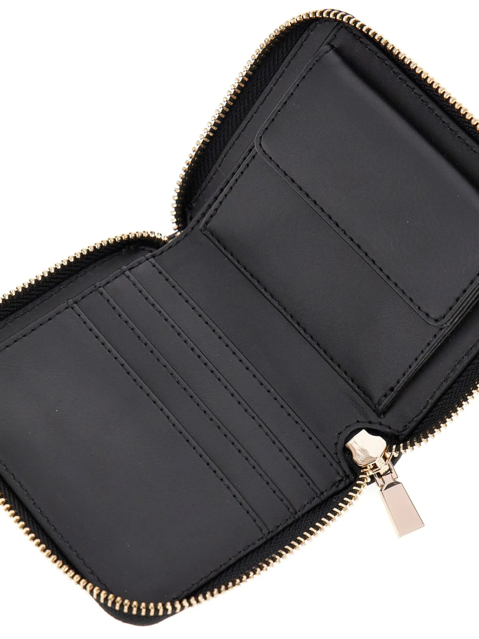 Portafoglio Guess nero con logo dorato - Image 3
