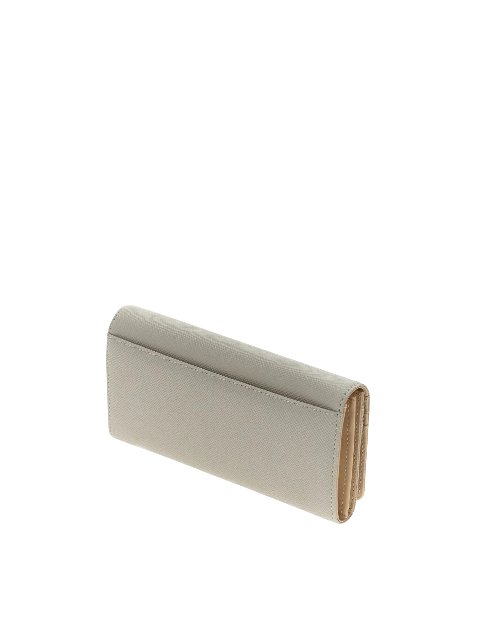 Portafoglio lungo Guess beige con logo triangolare - Image 3